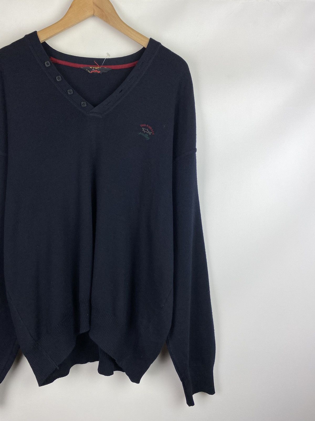 Paul & Shark Paul Shark vintage wool v-neck sweater pullover size 3XL Size US XXL / EU 58 / 5 - 3 Thumbnail