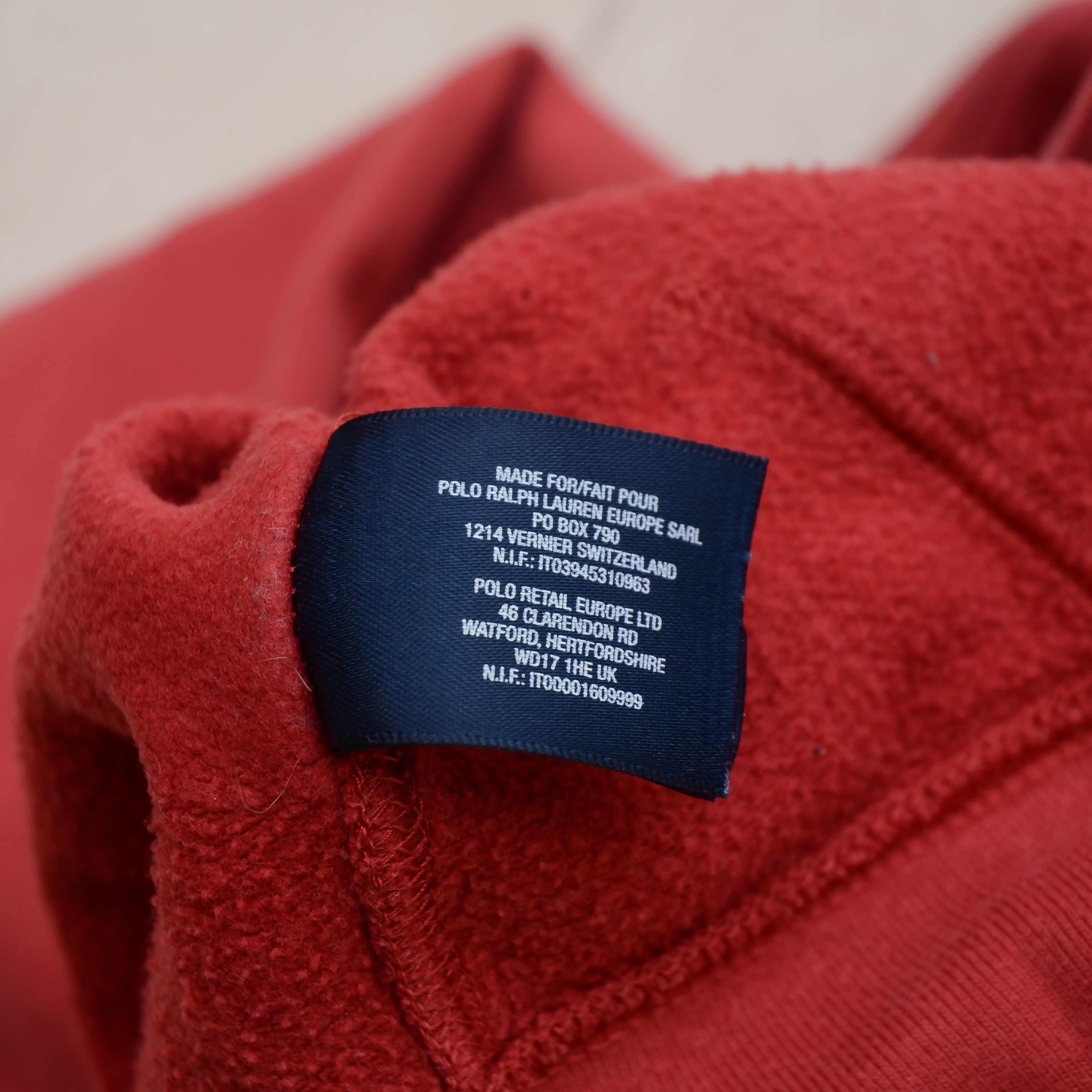 Polo Ralph Lauren Vintage Ralph Lauren Hoodie Women’s XS-S Red Zip-Up Big Pony Size S / US 4 / IT 40 - 10 Thumbnail