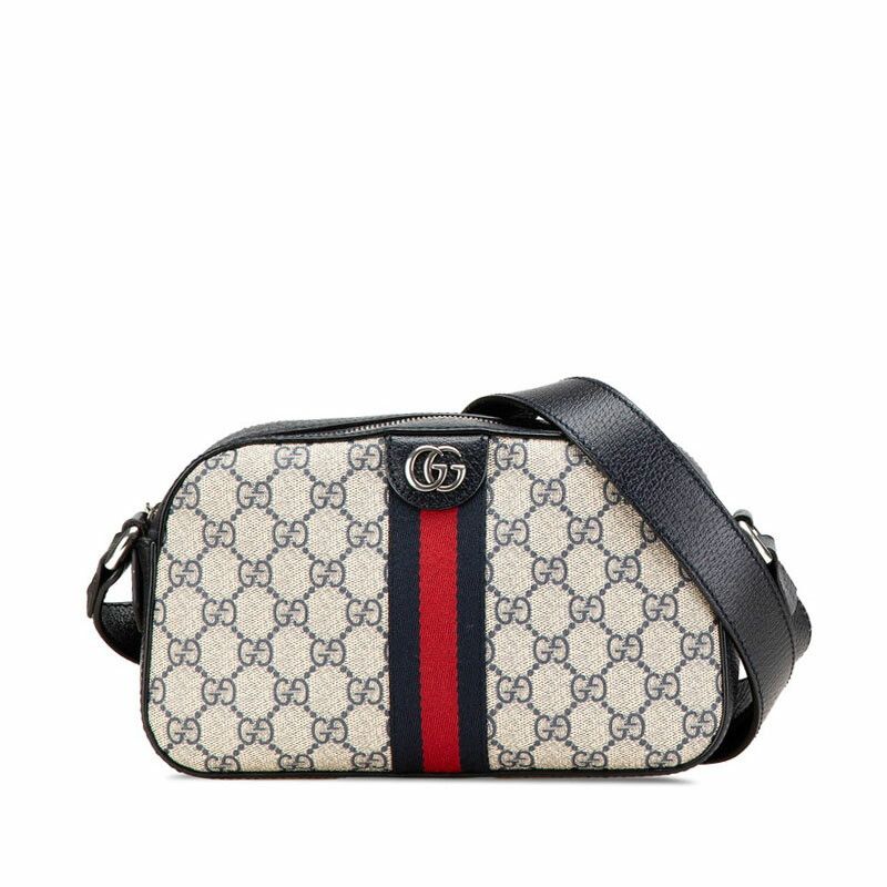 Gucci Gucci Ophidia GG Supreme Shoulder Bag Leather Crossbody Bag 681064 in Blue, Women's
