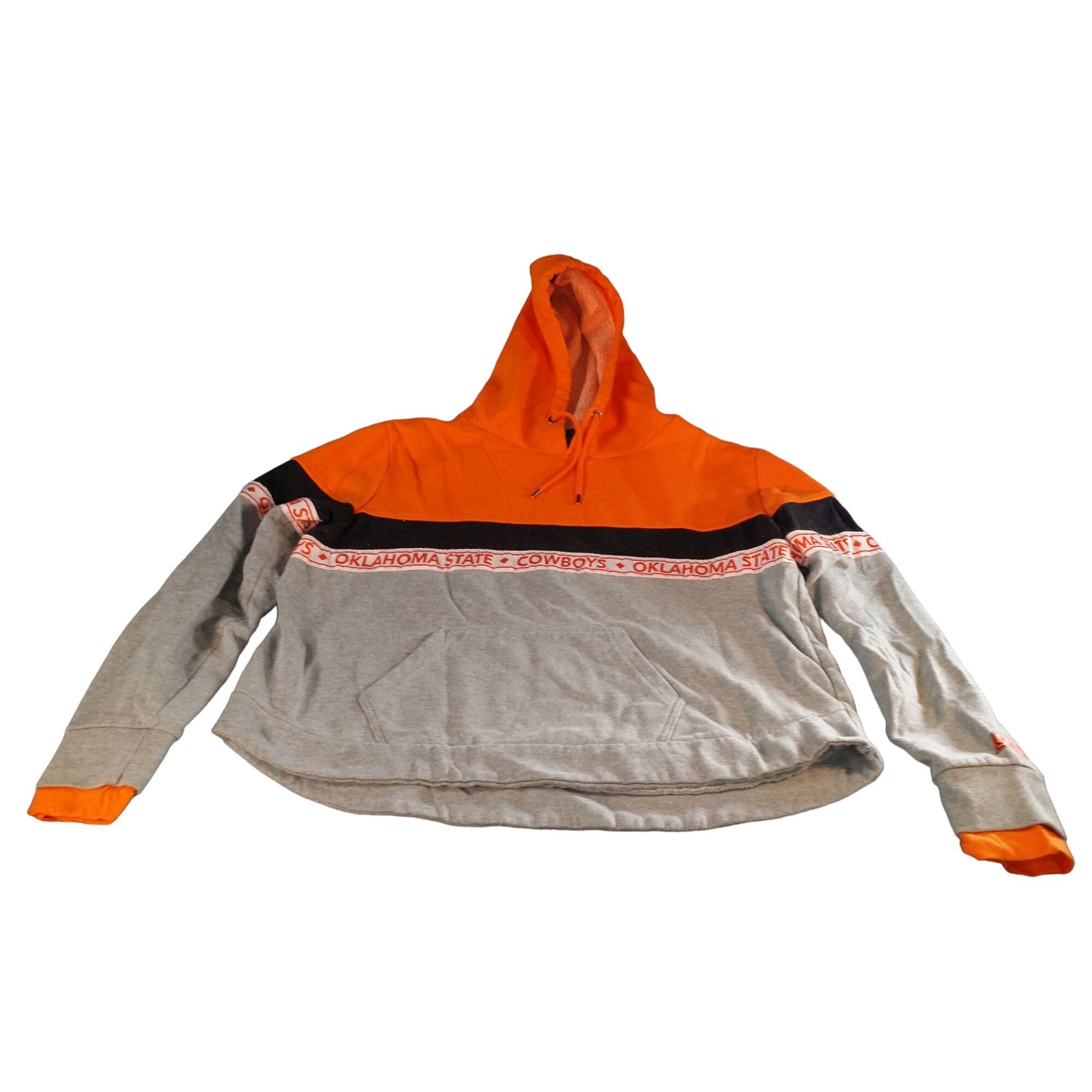 Colosseum Athletics Oklahoma State Cowboys Hoodie Women Sz L Heathered Gray Oran Size L / US 10 / IT 46 - 1 Thumbnail