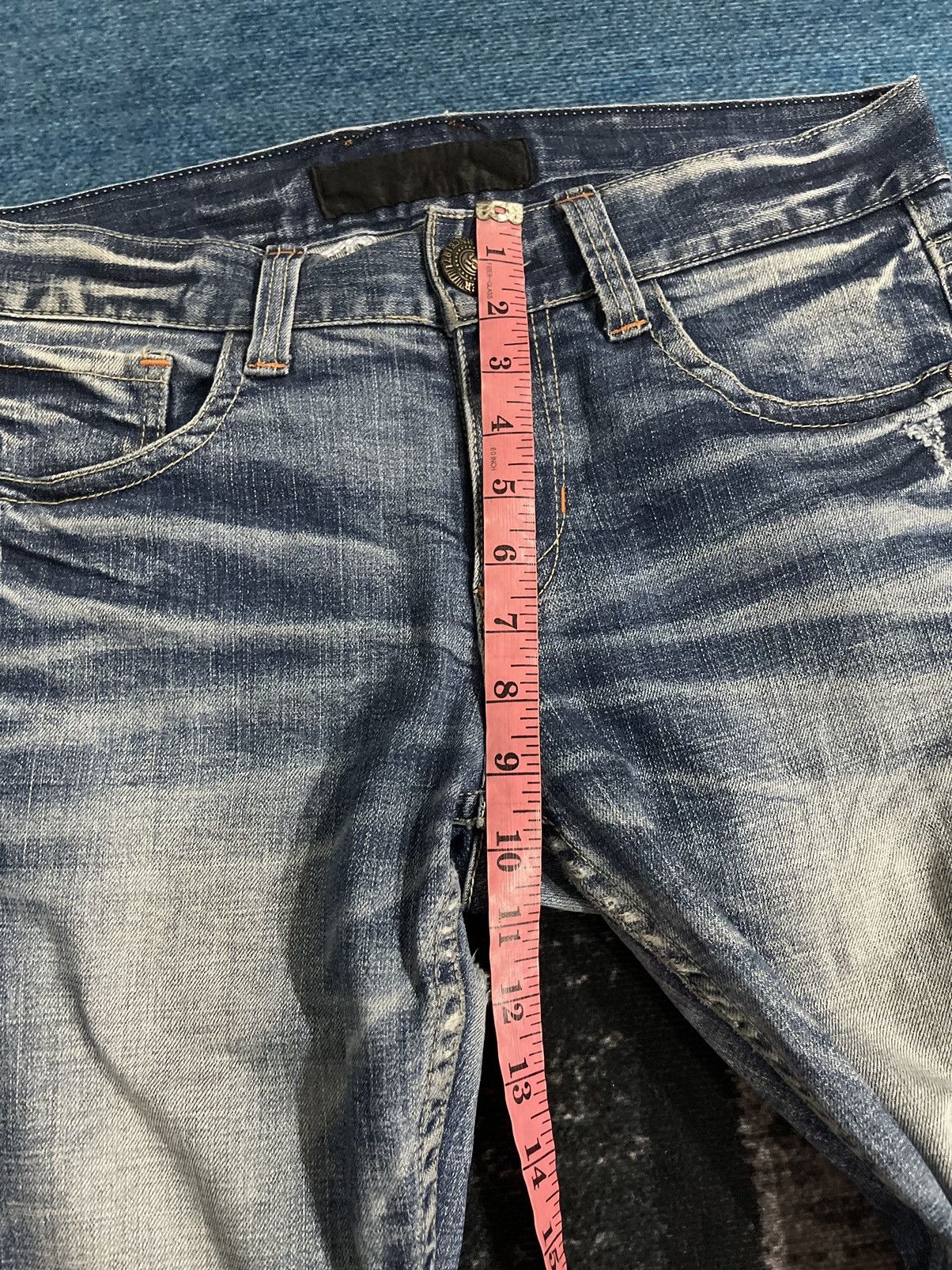 Japanese Brand VINTAGE RED PEPPER JAPAN&CO EMBROIDERY LOGO DENIM JEANS Size US 34 / EU 50 - 20 Thumbnail