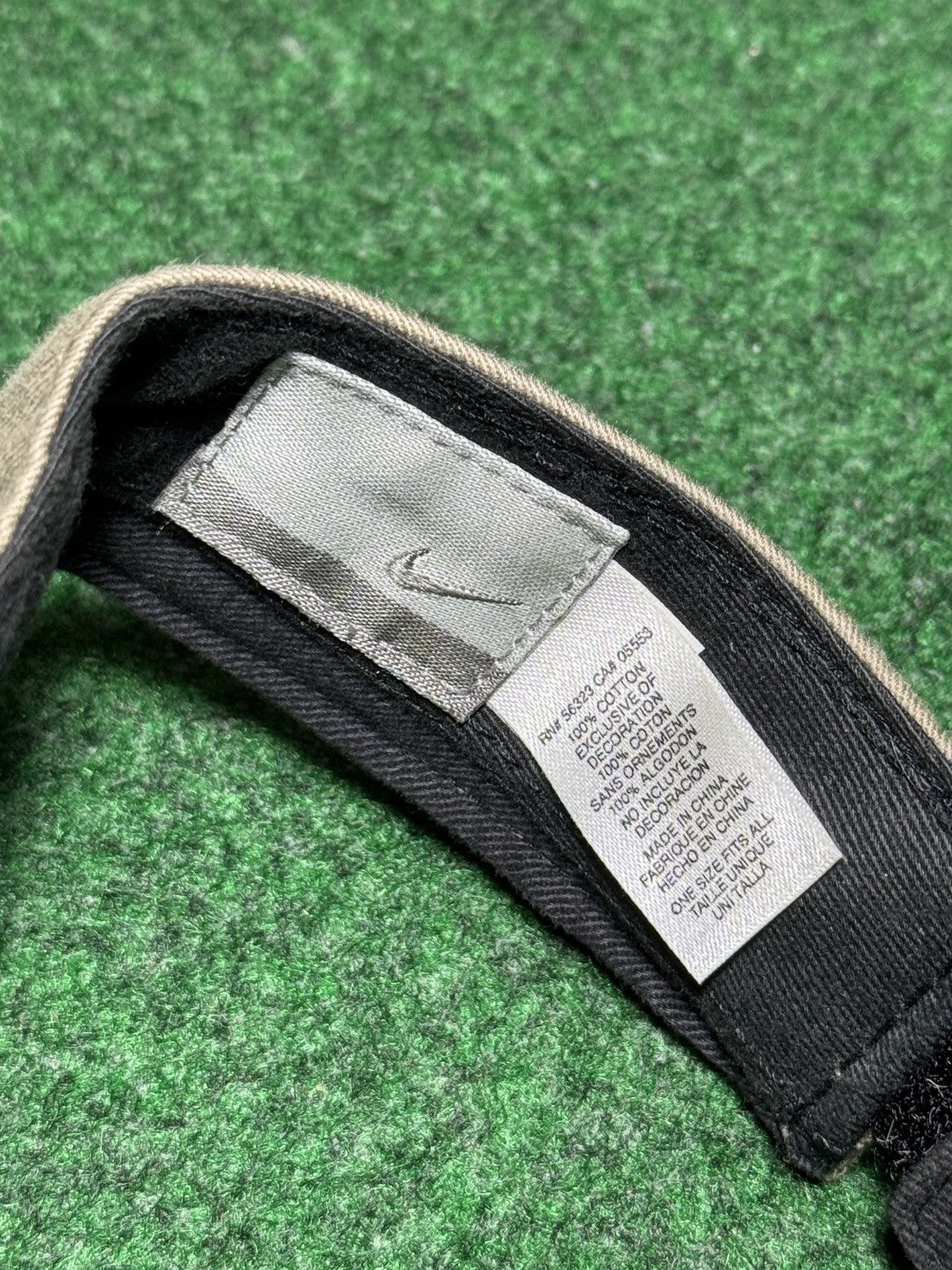 Nike Vtg Nike Y2K Spell Out Mini Swoosh Tennis Skater Visor Hat Size ONE SIZE - 4 Thumbnail