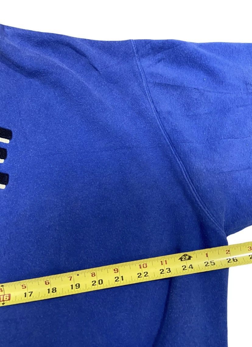 Nike × Vintage VTG Nike Spell Out Sweatshirt Blue Center Swoosh Felt Logo Size US XL / EU 56 / 4 - 9 Thumbnail