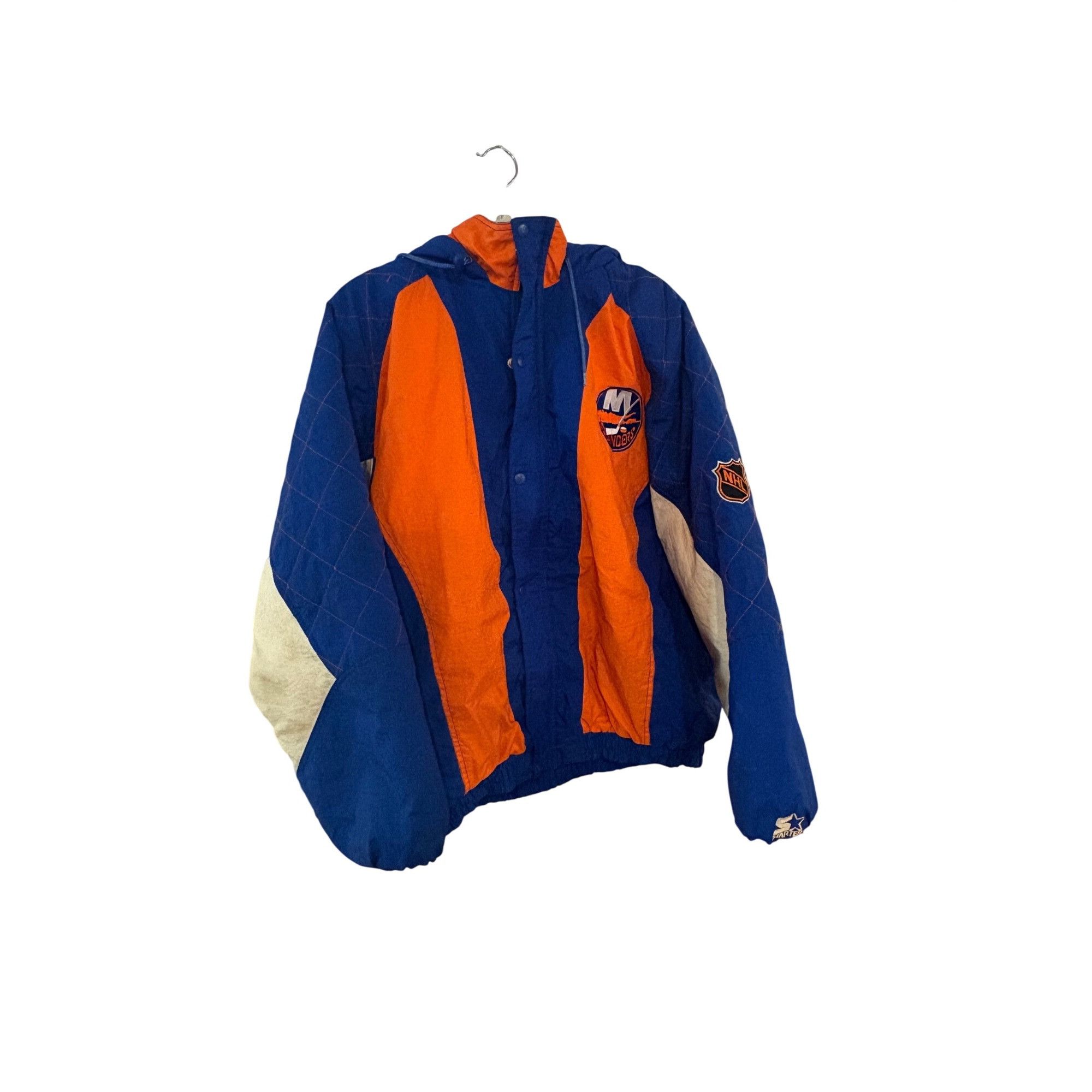 Starter Vintage 90s Starter New York Islanders NHL Full Zip Hooded P Size US XL / EU 56 / 4 - 3 Thumbnail
