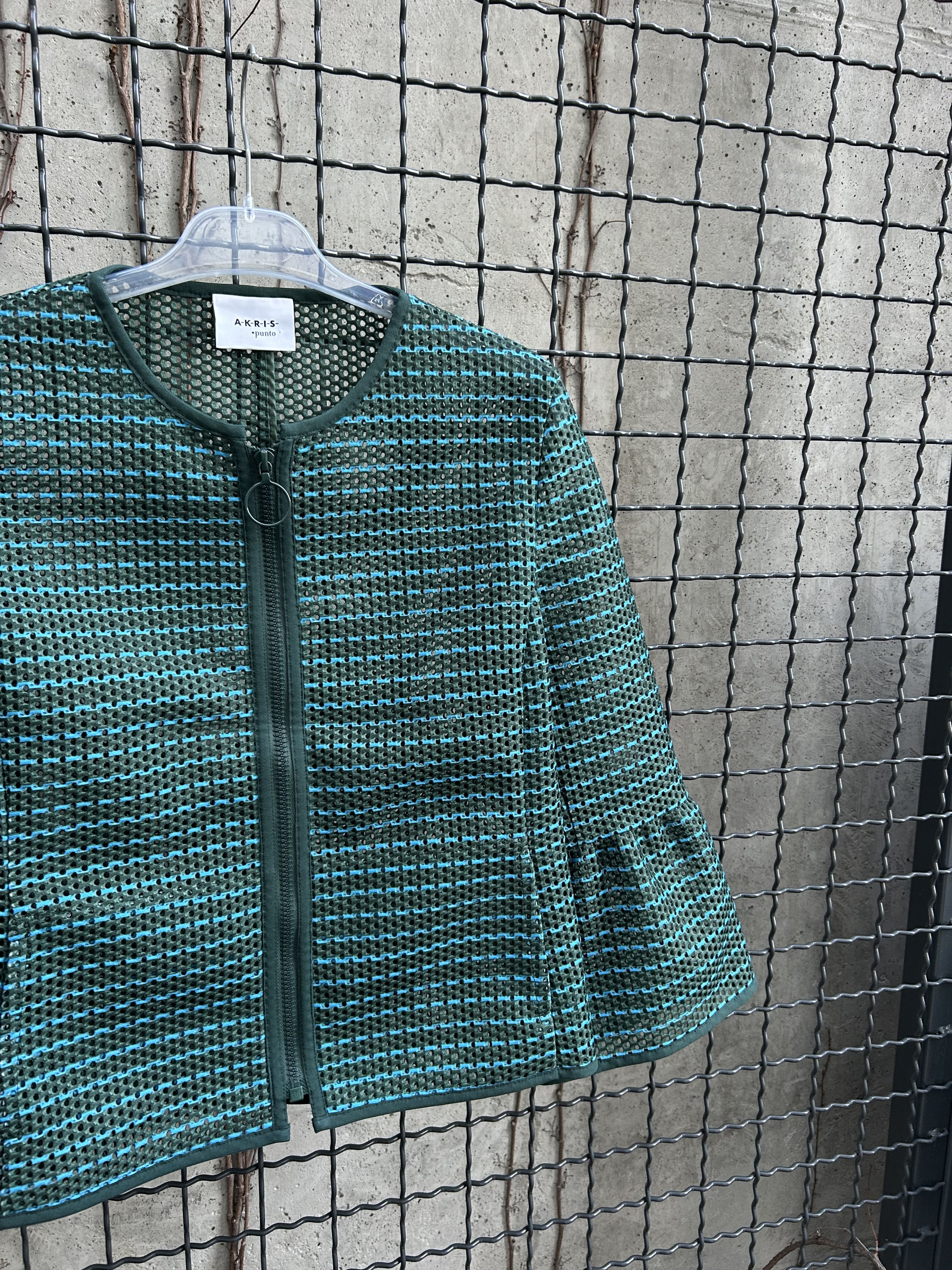 Akris Akris Punto Striped Mesh Bell Sleeve Jacket Size M / US 6-8 / IT 42-44 - 4 Thumbnail