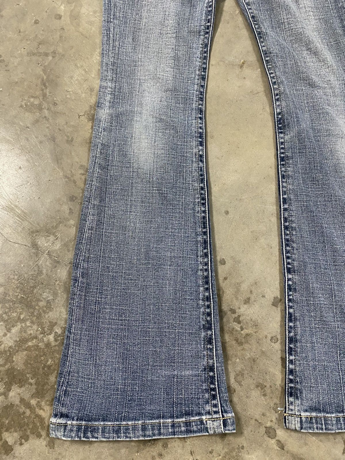 Hysteric Glamour Flare Jeans Japanese BCBG Vintage Wash Blue @309 Size US 28 / EU 44 - 4 Thumbnail