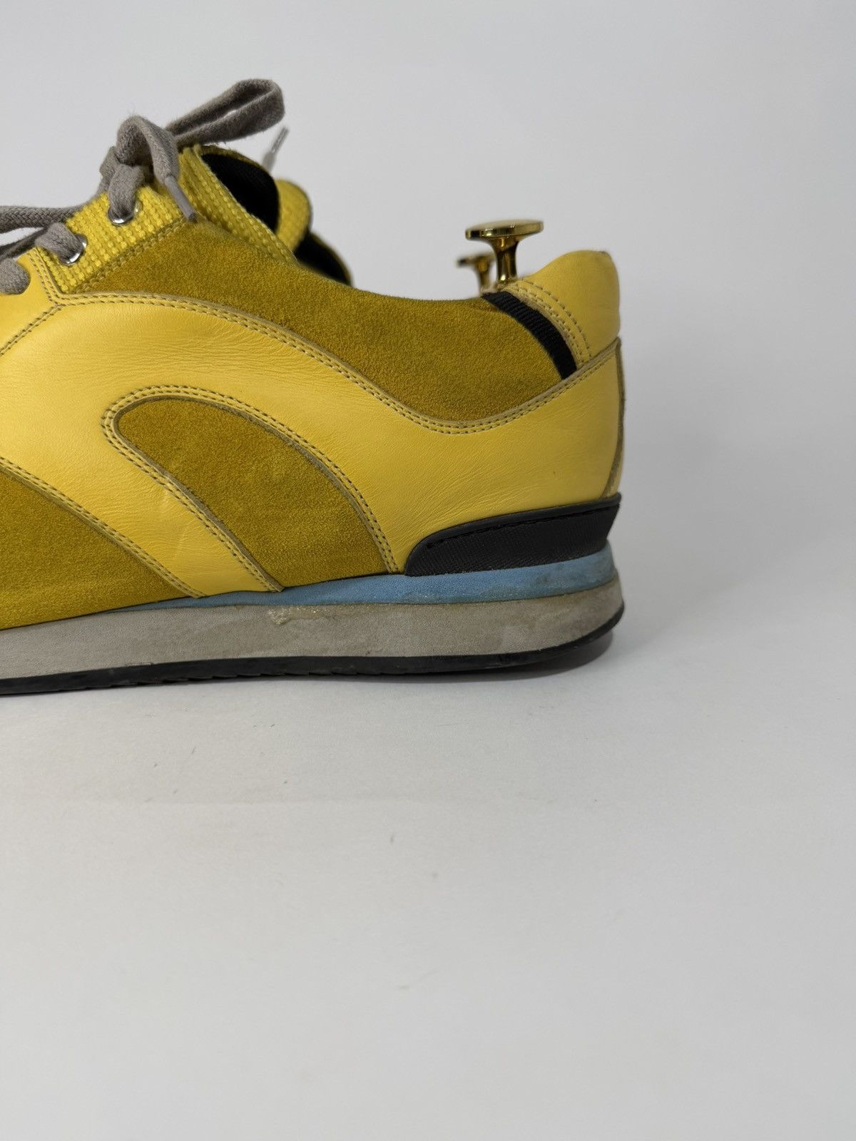 Dior Dior Homme Yellow Suede And Leather Platform Sneakers Size US 10 / EU 43 - 5 Thumbnail