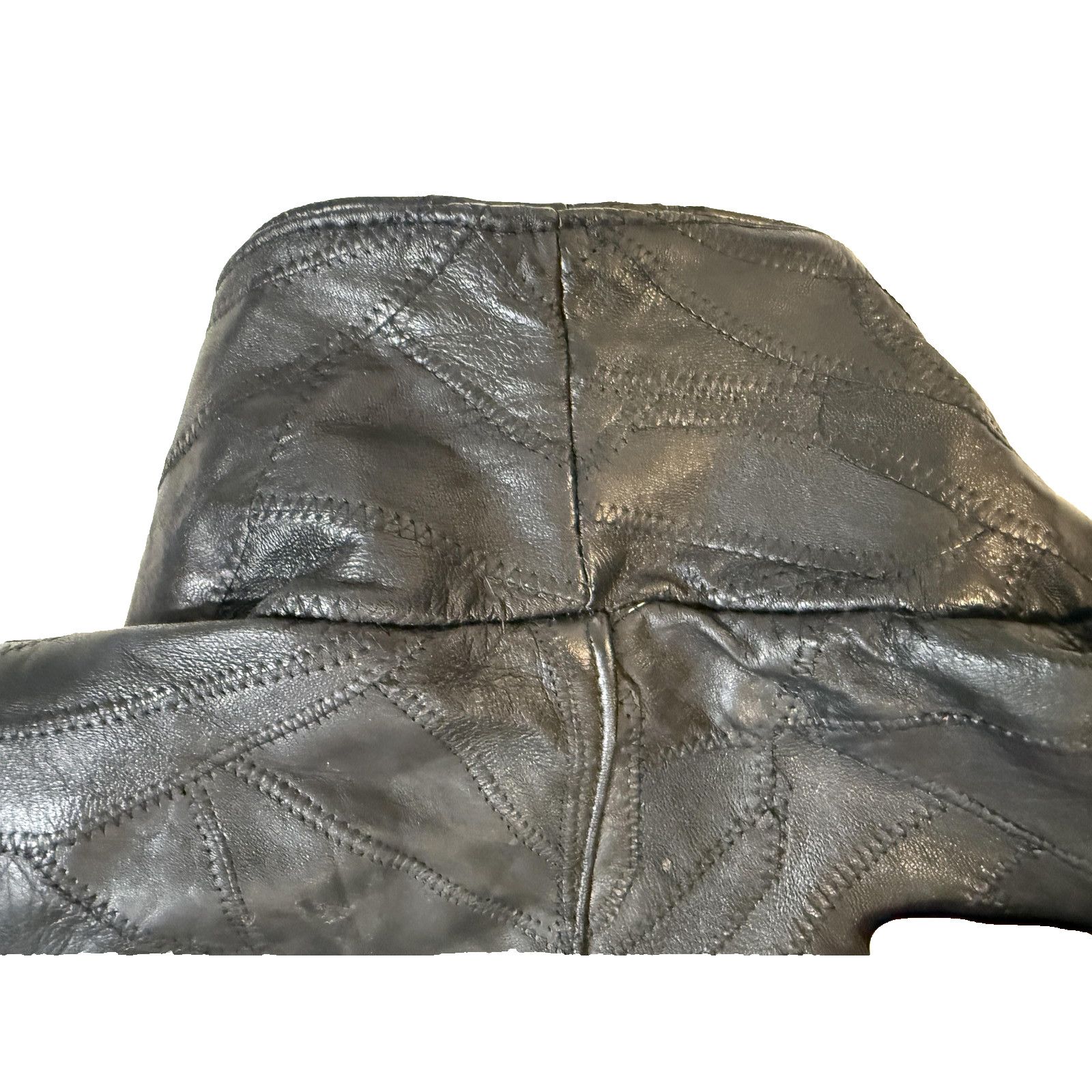 & Other Stories Maxam Leather Jacket Mens MED Italian Mosaic Lambskin Y2K Size US M / EU 48-50 / 2 - 9 Thumbnail