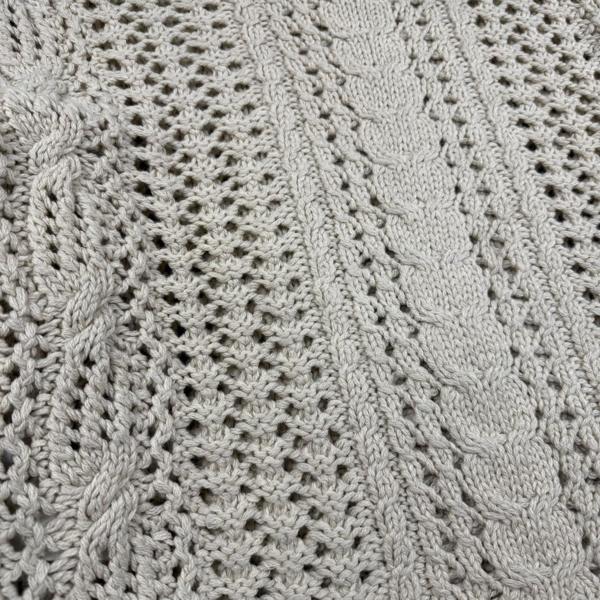 Yohji Yamamoto Archive Yohji Yamamoto Fisherman Cable Knit Wool Sweater Size US L / EU 52-54 / 3 - 5 Thumbnail