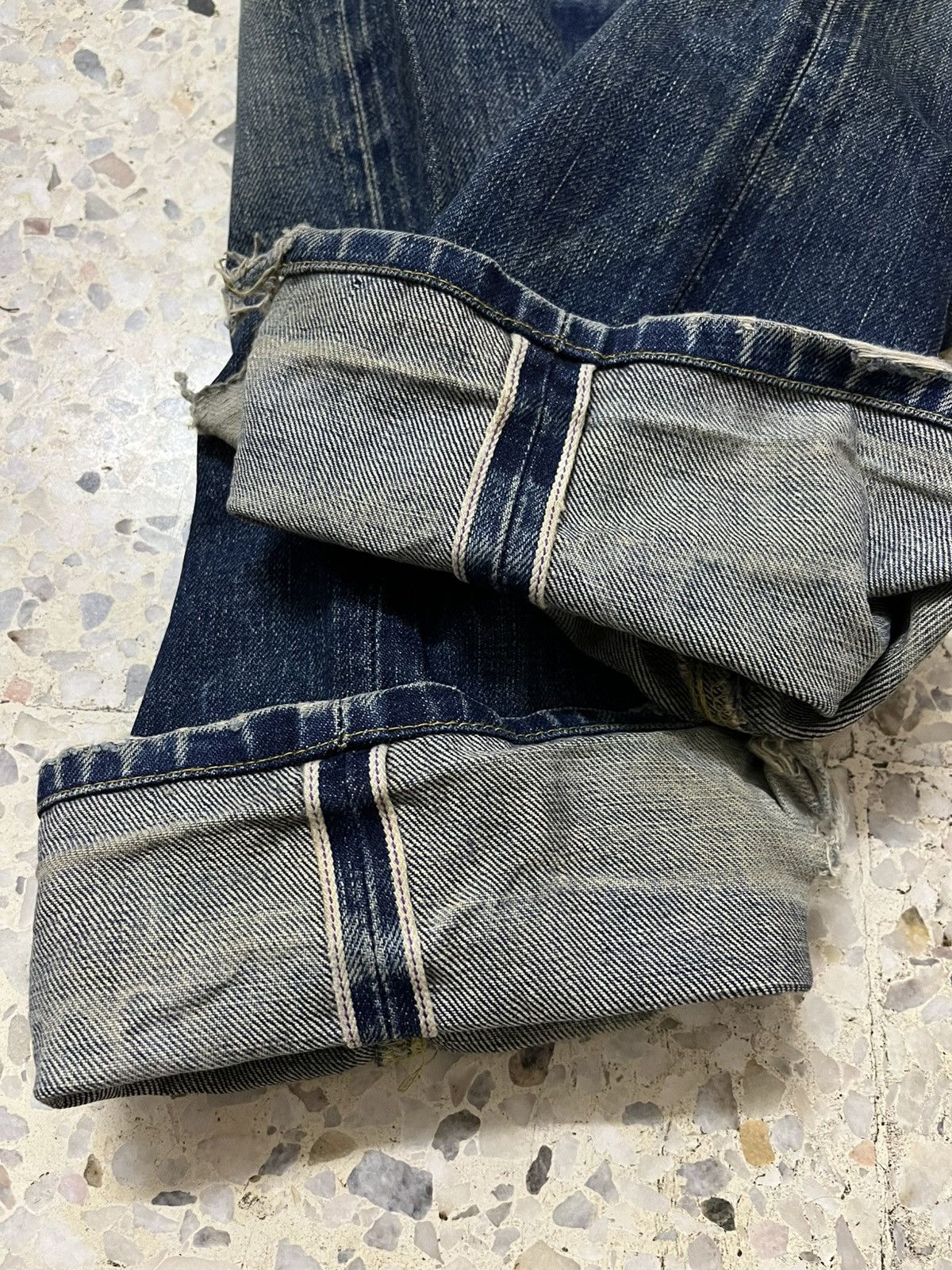 Vintage Vintage Paul Smith purple line selvedge distressed denim Size US 31 - 7 Thumbnail