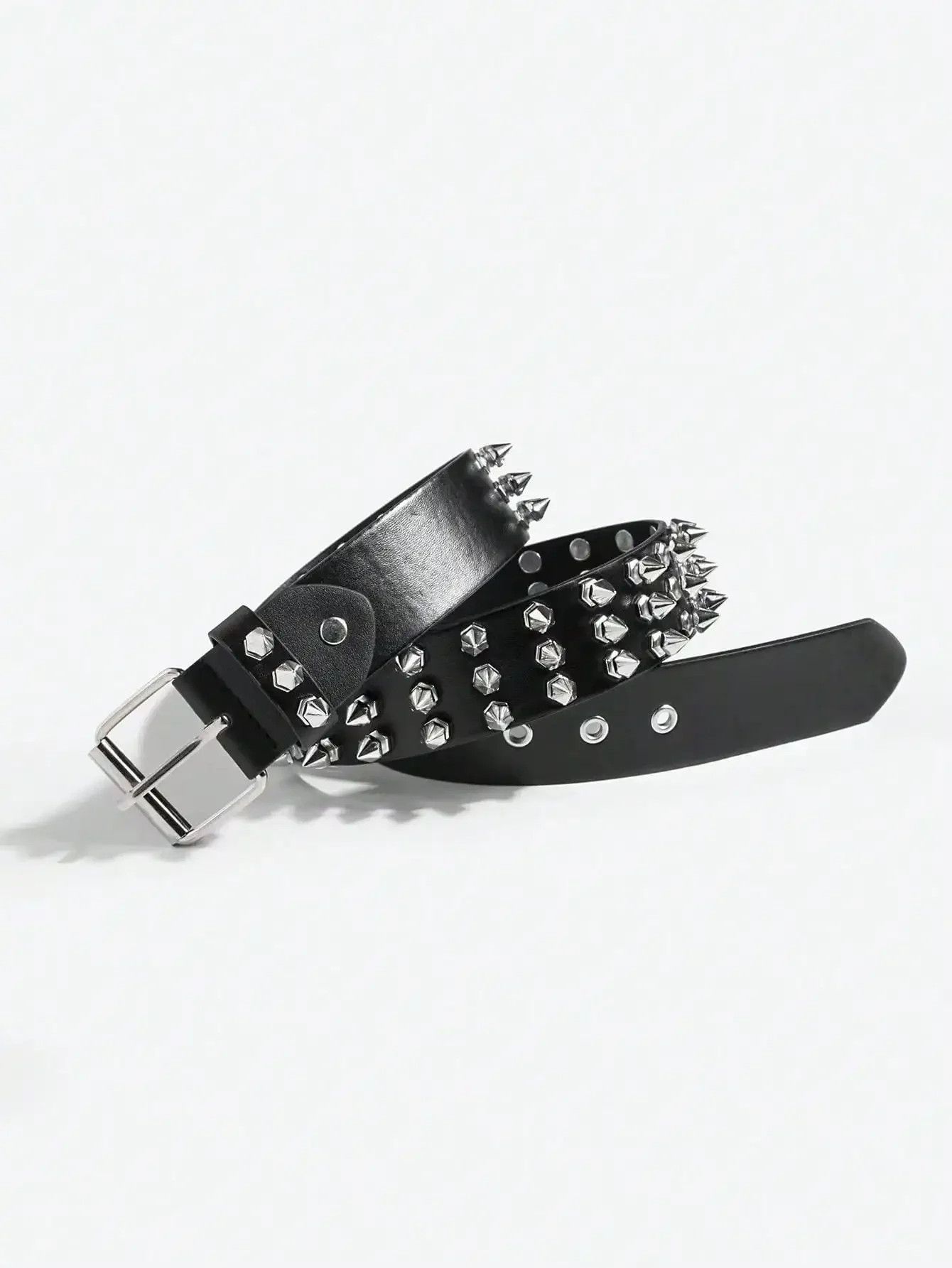 Japanese Brand Cool punk stud rivet belt Size ONE SIZE - 2 Thumbnail