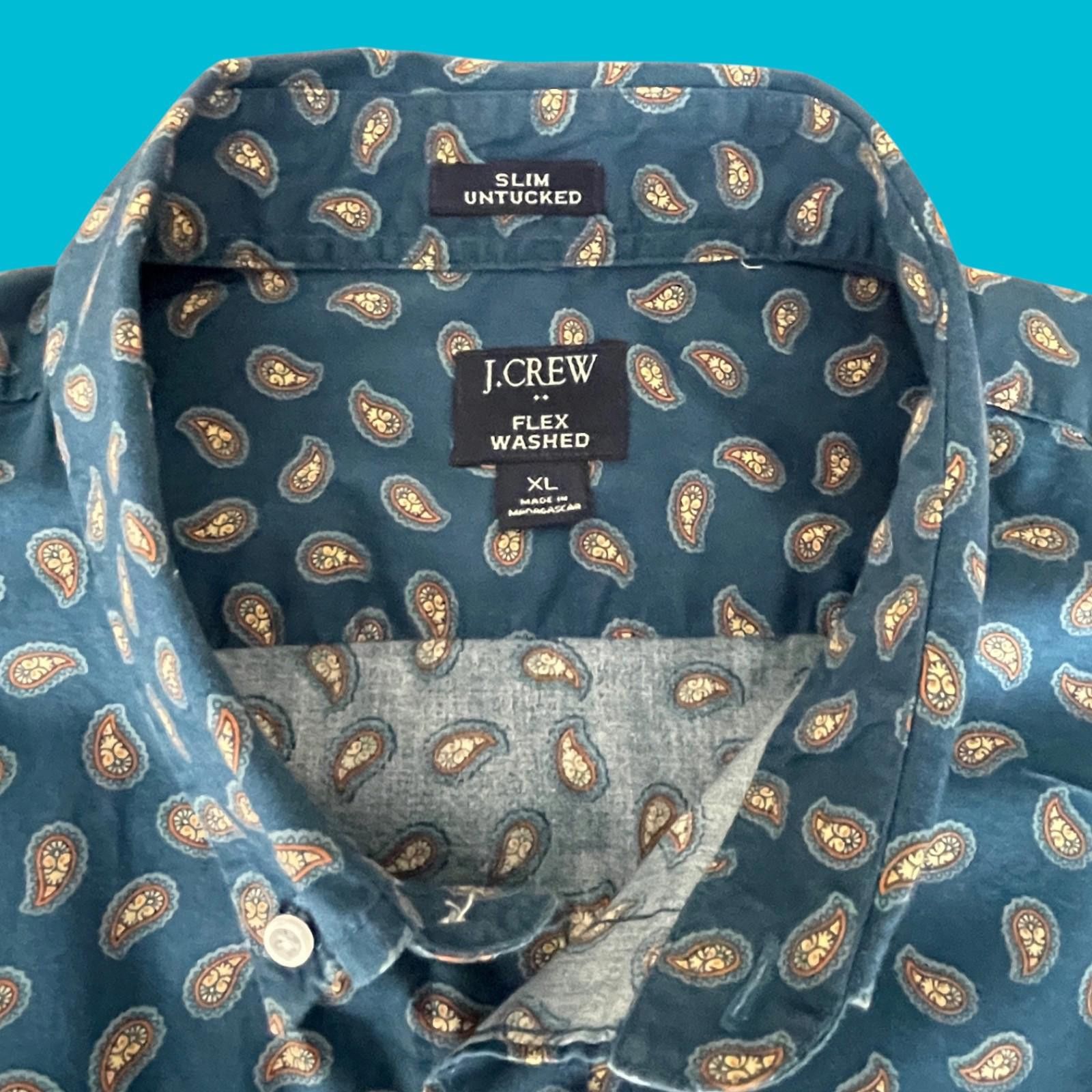 J.Crew J.Crew Paisley LS Button Down Shirt Men’s XL Slim Untucked Size US XL / EU 56 / 4 - 4 Thumbnail