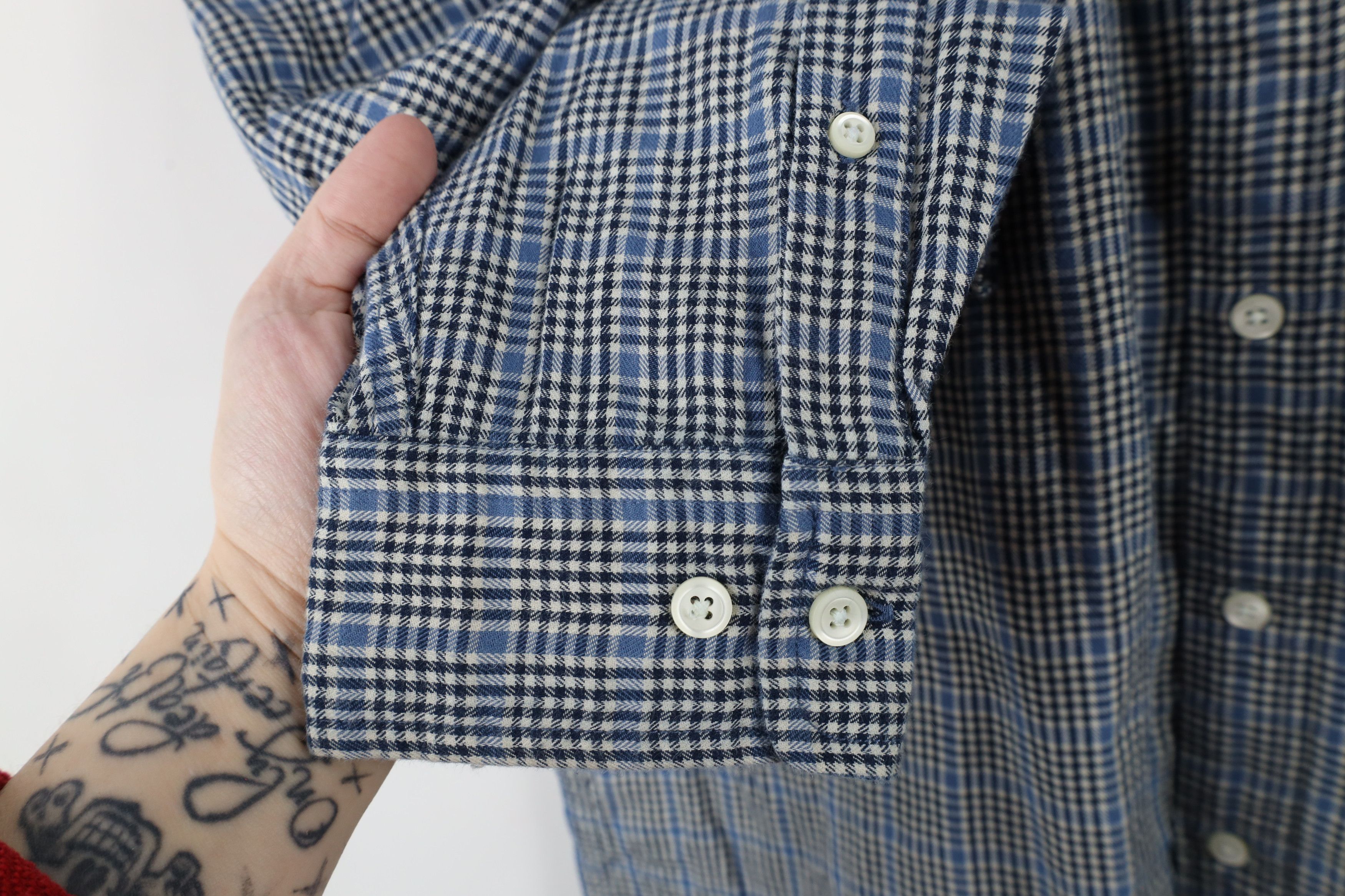 Gap × Vintage Vintage Y2K 2001 Gap Plaid Flannel Button Down Shirt Size US L / EU 52-54 / 3 - 5 Thumbnail