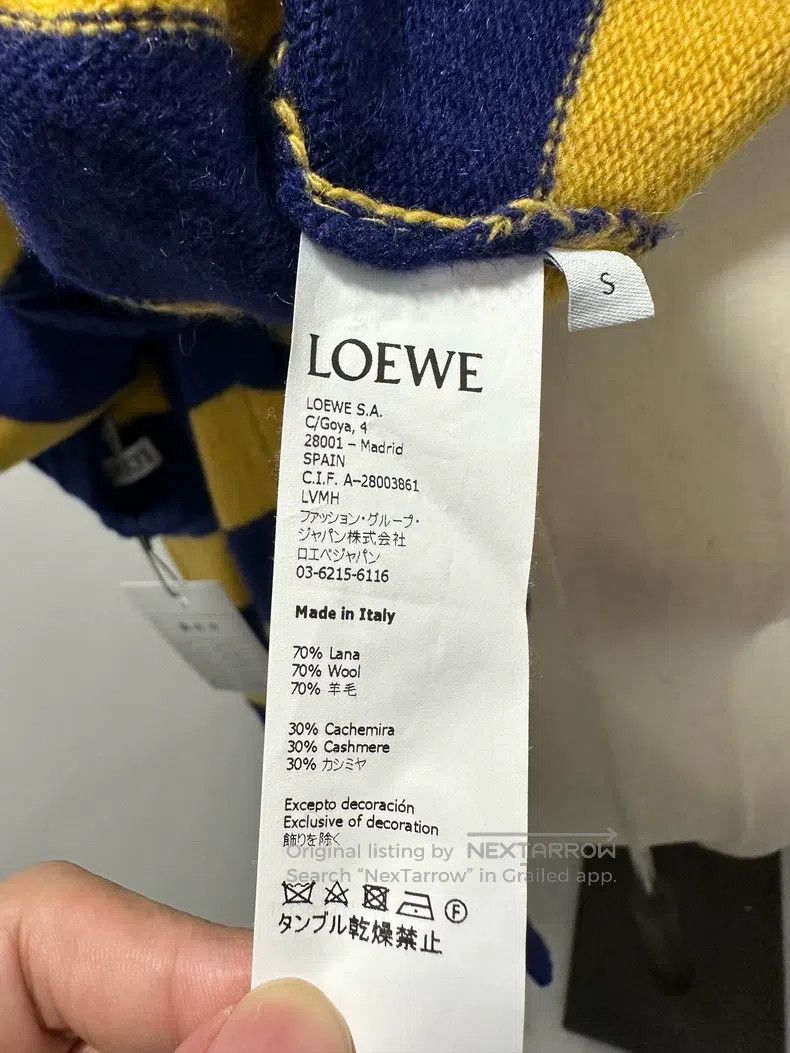 Loewe Loewe Striped Embroidered Logo Wool Sweater Size S / US 4 / IT 40 - 6 Thumbnail
