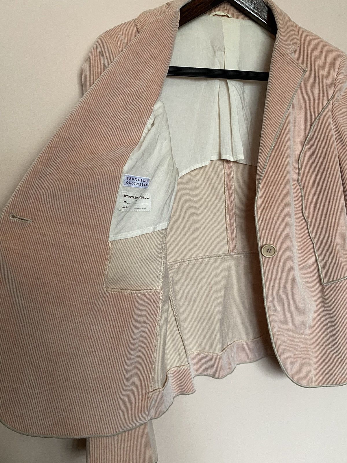 Brunello Cucinelli Brunello Cucinelli Blazer Velvet Pink Size M / US 6-8 / IT 42-44 - 8 Thumbnail