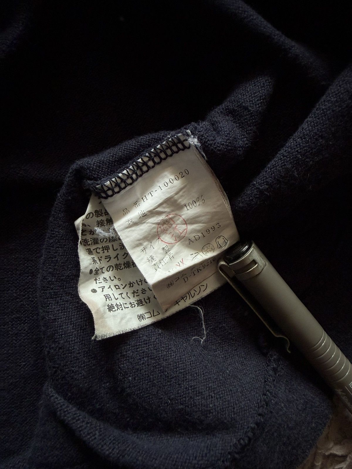 Comme des Garcons Homme Plus Comme des Garcons Homme Split Logo Longsleeve Size US L / EU 52-54 / 3 - 8 Thumbnail
