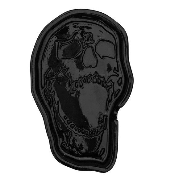 Revenge Revenge Skull Glass Ashtray Black Size ONE SIZE - 6 Thumbnail