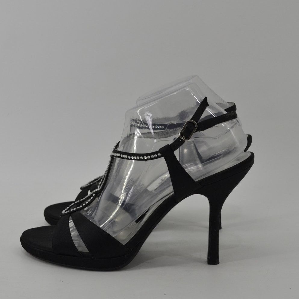 Other The Touch of Nina Sz 10 Black Satin Mother of the Bride Size US 10 / IT 40 - 14 Thumbnail