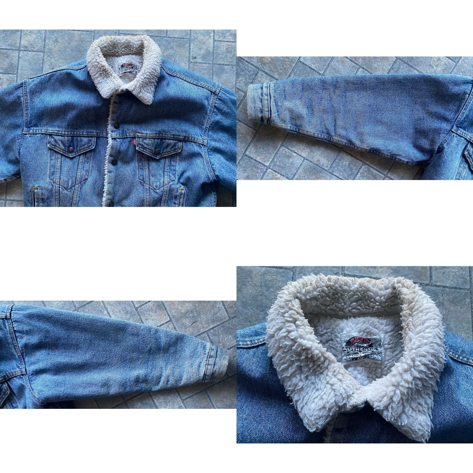 Levi's VINTAGE Levi’s Denim Jacket Sherpa Lined Men’s Size M Blue Made In USA WPL 423 Jacket Mens Denim Blue Lined Cotton Polyester Snap USA 423 Accessories? Size US M / EU 48-50 / 2 - 8 Thumbnail