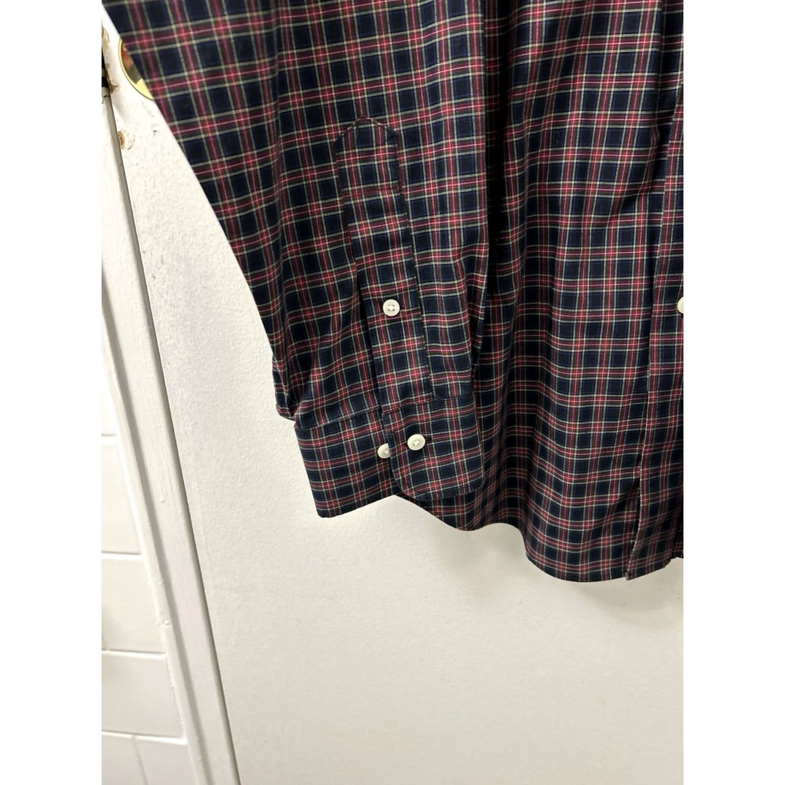 Ralph Lauren Lauren Ralph Lauren Shirt Mens 16.5 Black Red Plaid Non Iron Button Up L/S Shirt Size US XL / EU 56 / 4 - 7 Thumbnail