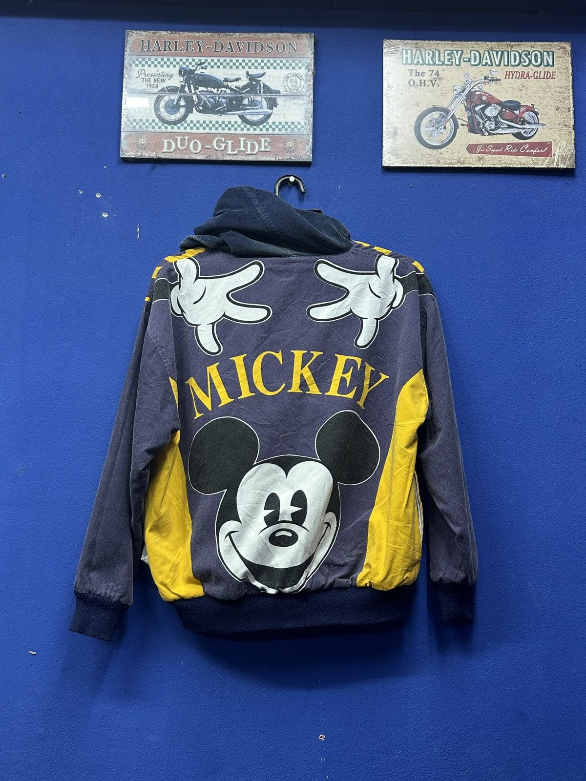 Disney × Mickey Mouse × Vintage Rare🔥 Reversible Micky Mouse Baggy Jacket Size US XL / EU 56 / 4 - 7 Thumbnail