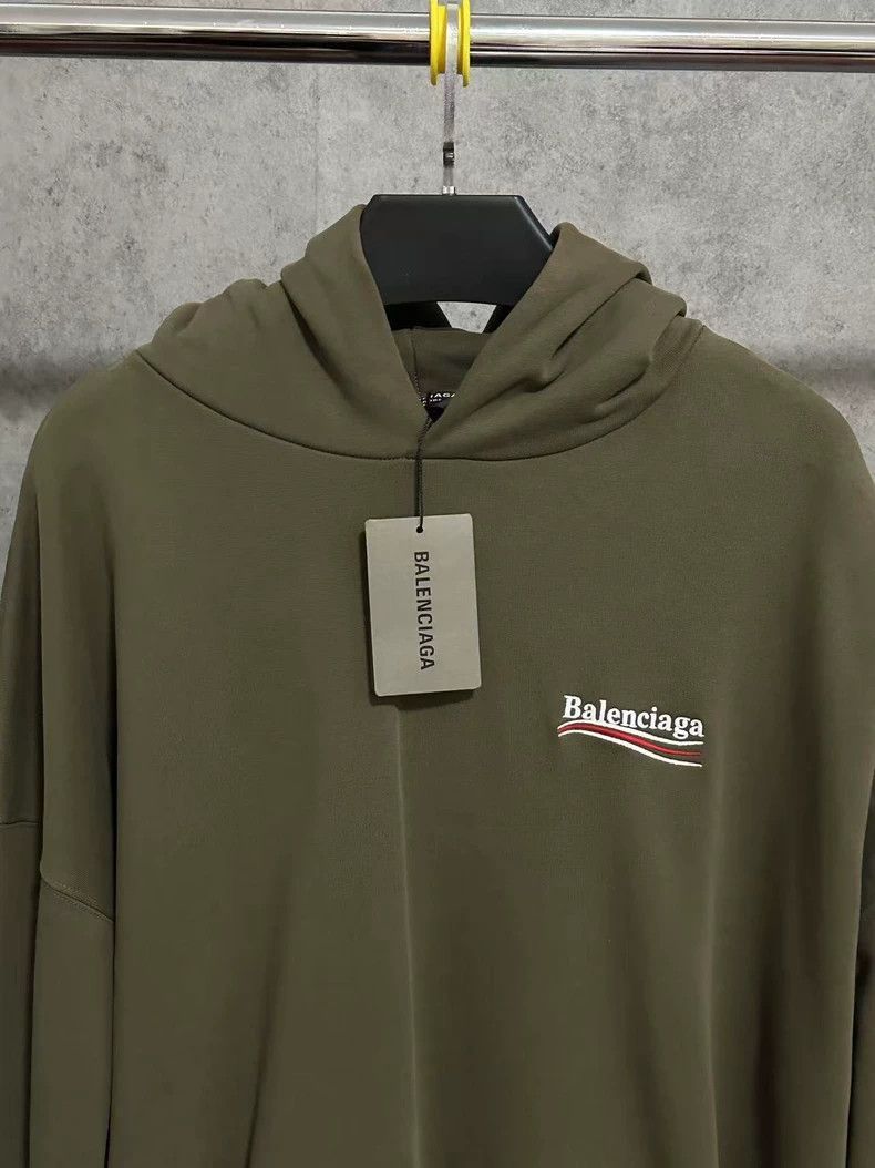 Balenciaga Balenciaga Military Green Coca-Cola Embroidered Logo Hoode Size US XS / EU 42 / 0 - 2 Thumbnail