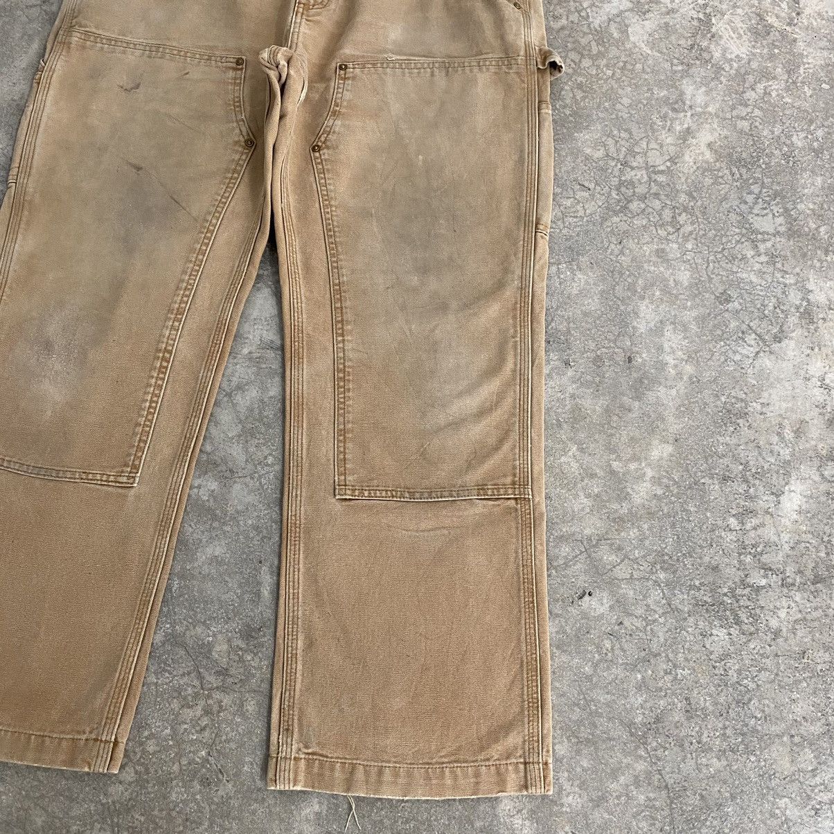 Carhartt VTG Carhartt Double Knee Faded Distressed Carpenter Pants Size US 37 - 9 Thumbnail
