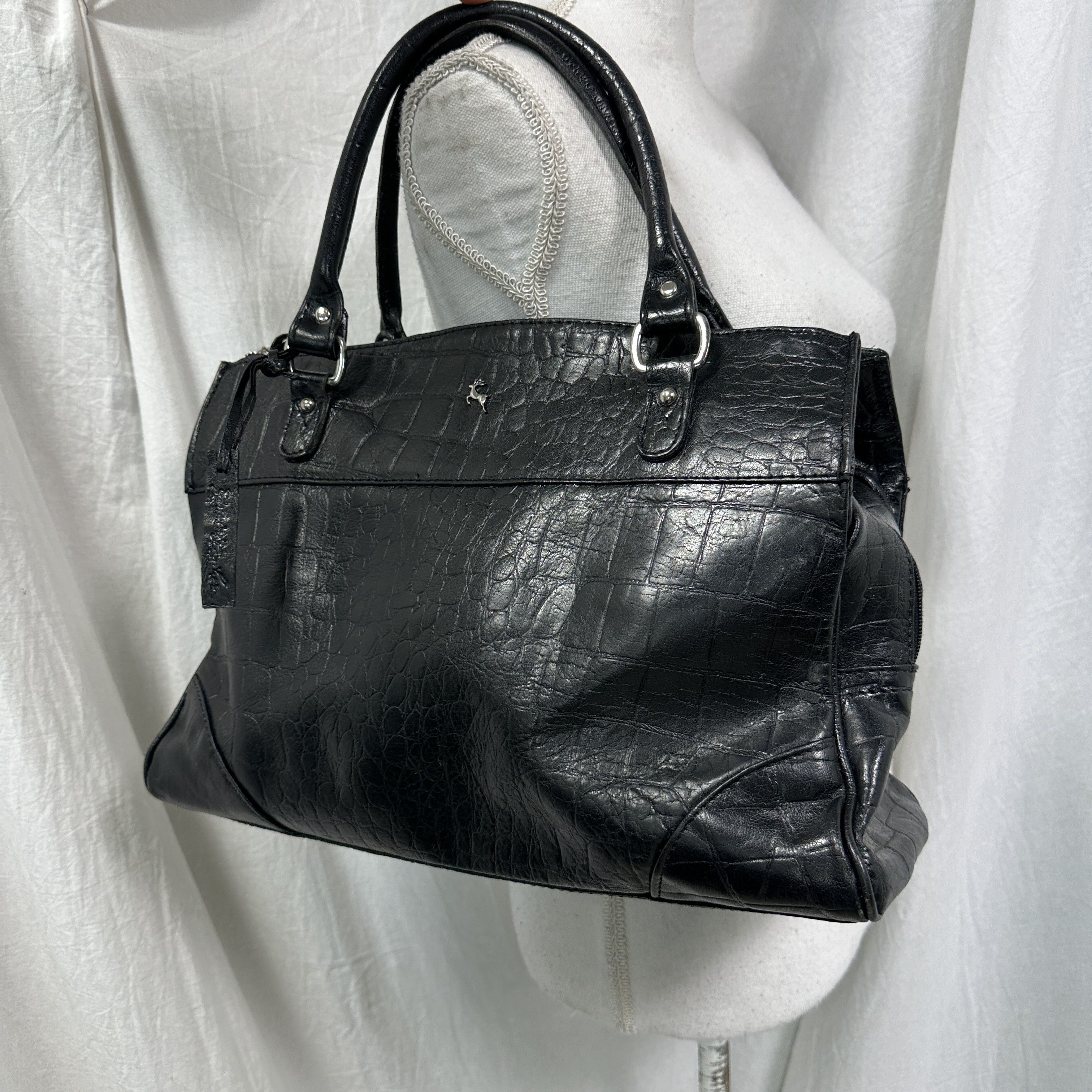 Vintage Vintage Avant Garde Leather Grunge Bag Y2K Made in Italy Size ONE SIZE - 6 Thumbnail