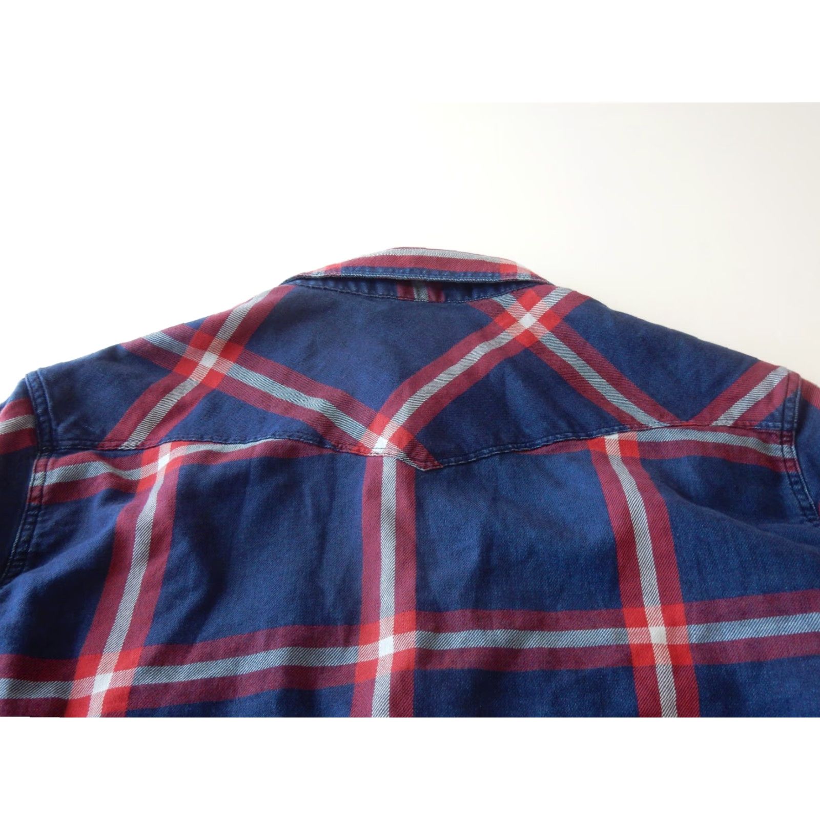 Lucky Brand Lucky Brand Men’s Western Shirt L Plaid Button-Up Long Sleeve Slim Fit Blue Cotton Size US L / EU 52-54 / 3 - 3 Thumbnail