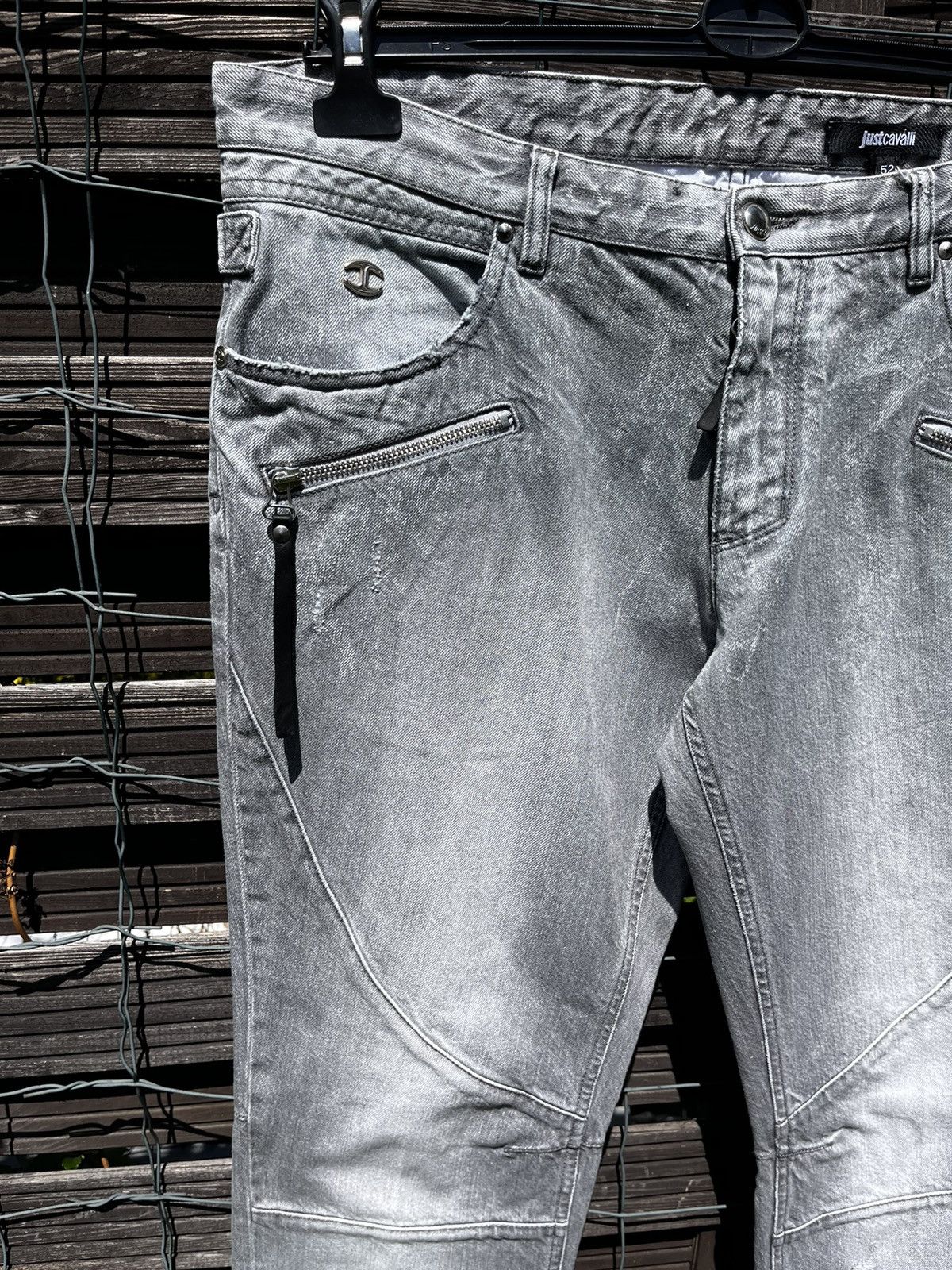 Just Cavalli × Roberto Cavalli 👖JUST CAVALLI LUXURY JEANS Y2K LOGO STREETWEAR ITALIAN DENIM Size US 36 / EU 52 - 8 Thumbnail