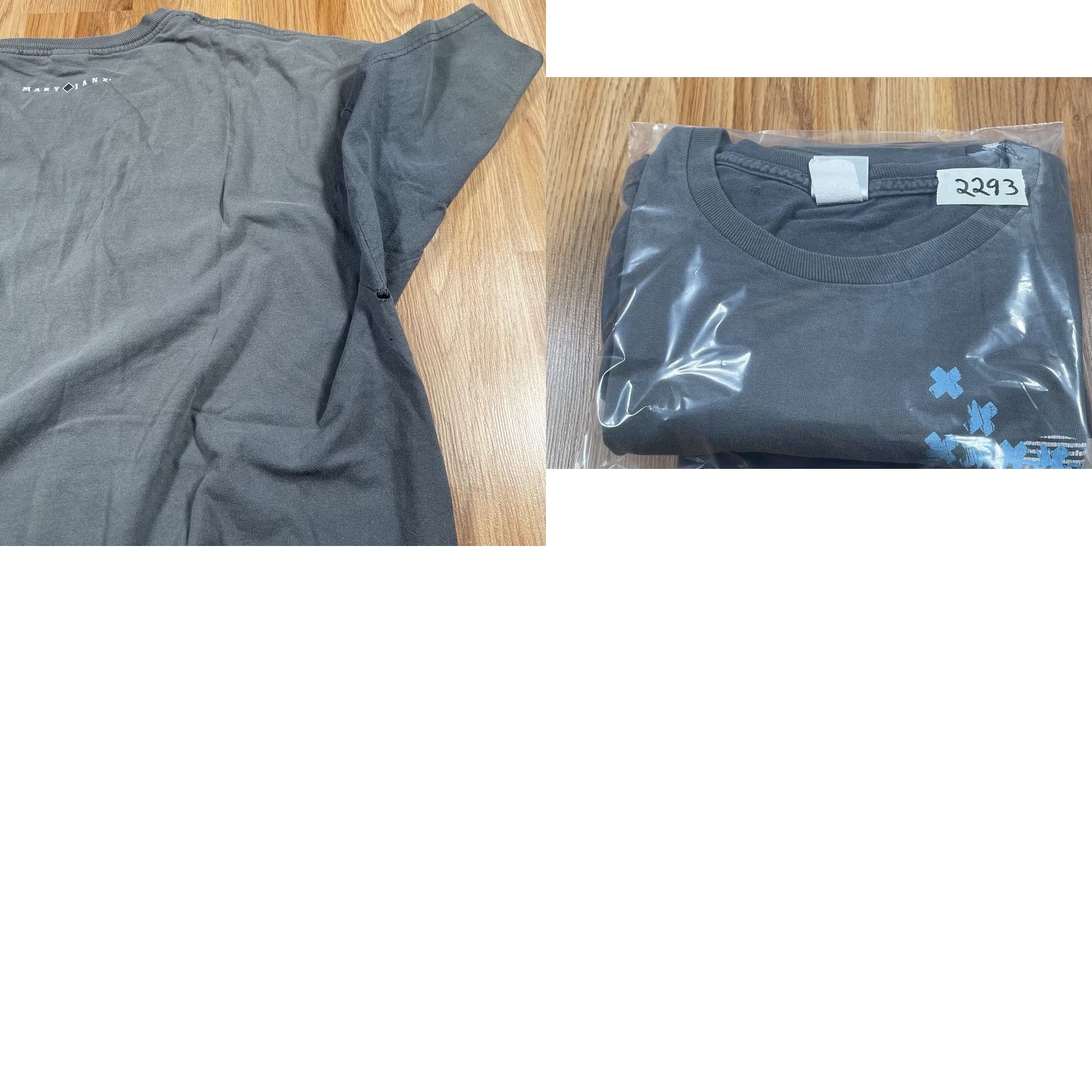 Vintage Mary Jane Graphics T-Shirt Adults L Gray 100% Cotton Crewneck Short Sleeve Size US L / EU 52-54 / 3 - 9 Thumbnail