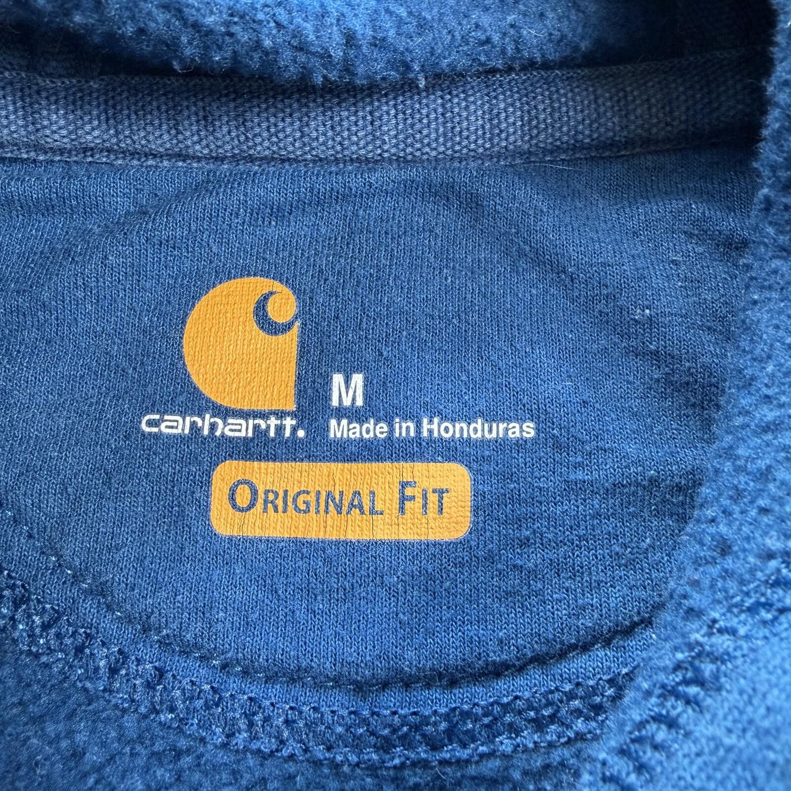 Carhartt Carhartt Blue Hoodie Sleeve Logo Original Fit Sweatshirt M Size US M / EU 48-50 / 2 - 4 Thumbnail