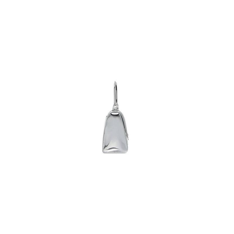 Balenciaga o1tr1nto1125 Size: OS / Hourglass XS Handbag in Silver Size ONE SIZE - 3 Thumbnail