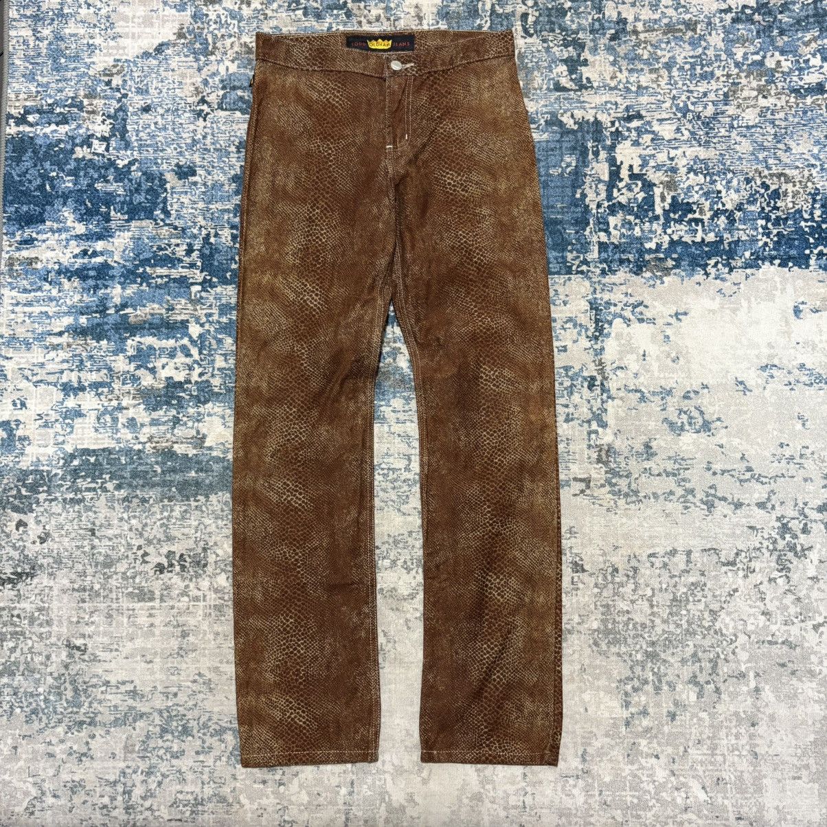 Todd Oldham Rare! Todd Oldham snakeskin printed jeans Size 29" - 1 Thumbnail