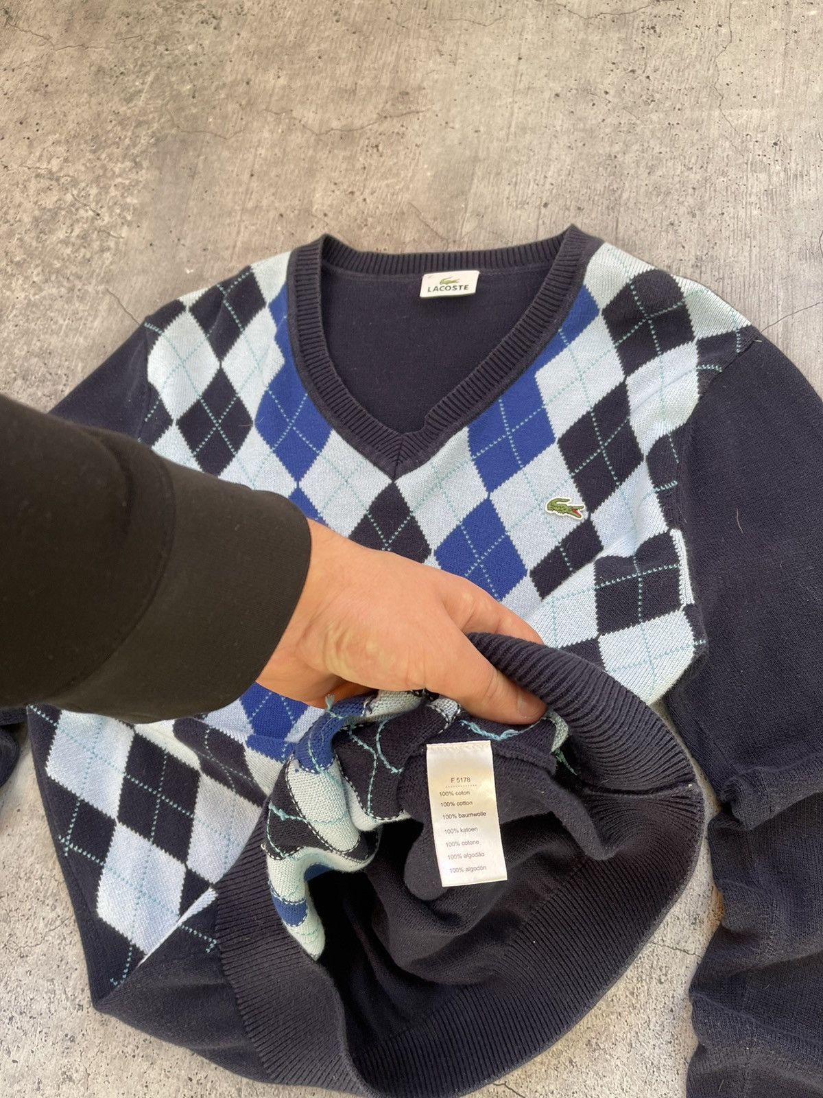 Lacoste × Vintage Vintage Lacoste Sweater Made in France 🐊 Size US M / EU 48-50 / 2 - 5 Thumbnail
