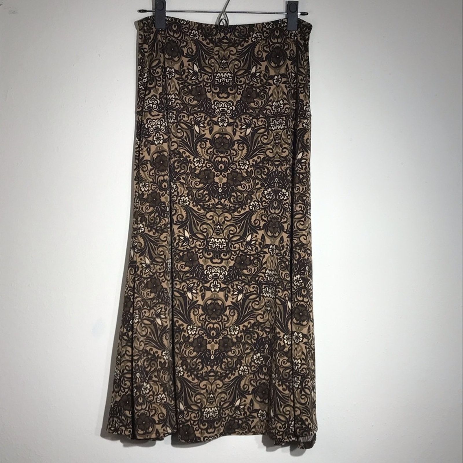 Other Studio I Brown Floral Skirt Set Size 10 Size 32" / US 10 / IT 46 - 5 Thumbnail