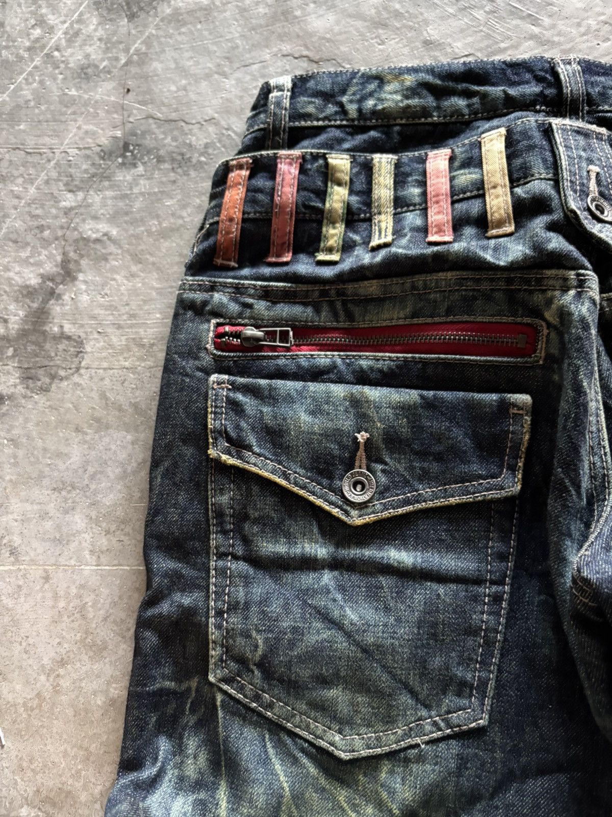 Hysteric Glamour ANTFUI double waist japanese rusty crazy sick washed punk Size US 30 / EU 46 - 14 Thumbnail