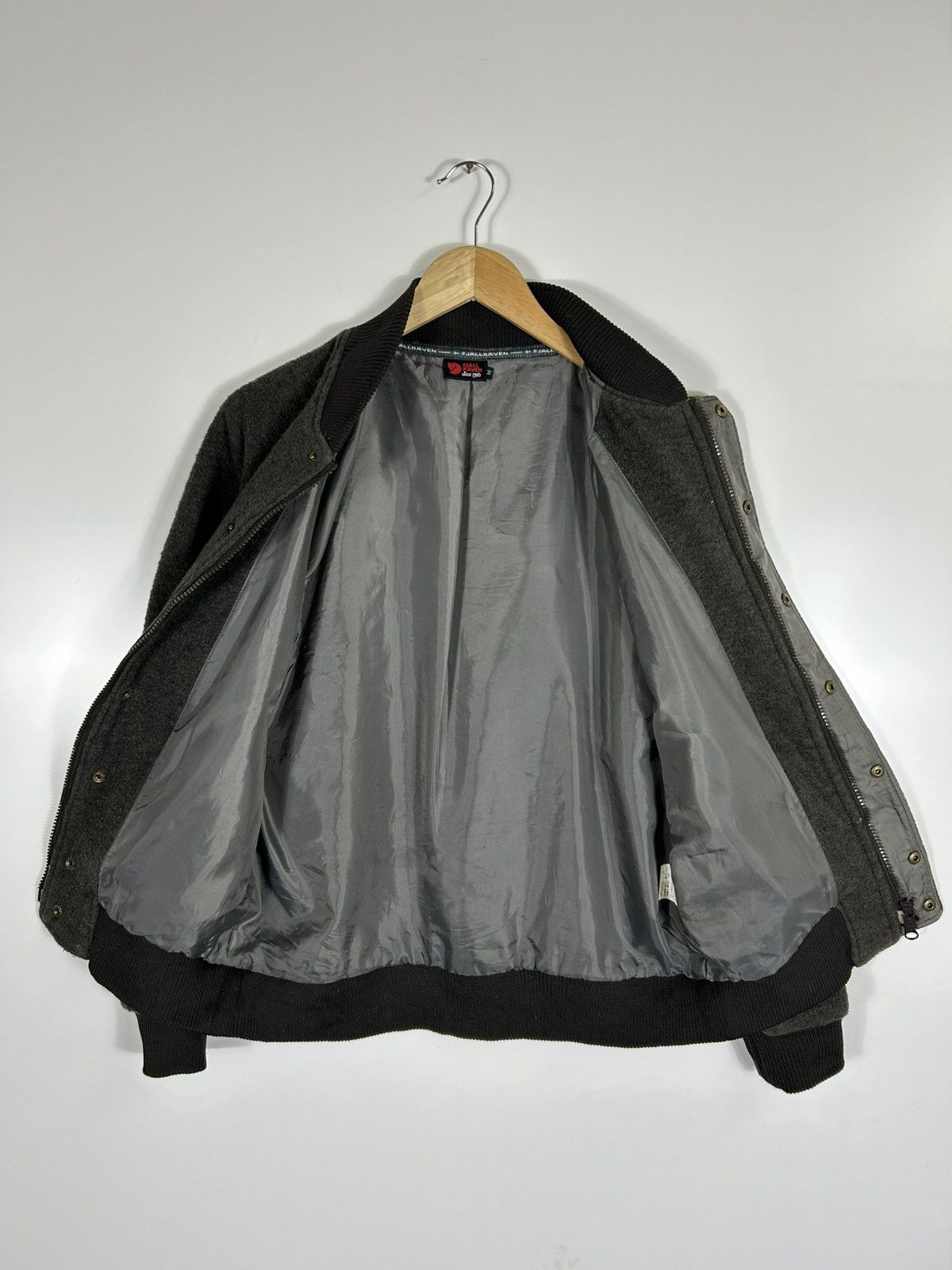 Fjallraven × Vintage ⚡️Vintage Fjall Raven Wool Bomber Jacket Size US M / EU 48-50 / 2 - 10 Thumbnail