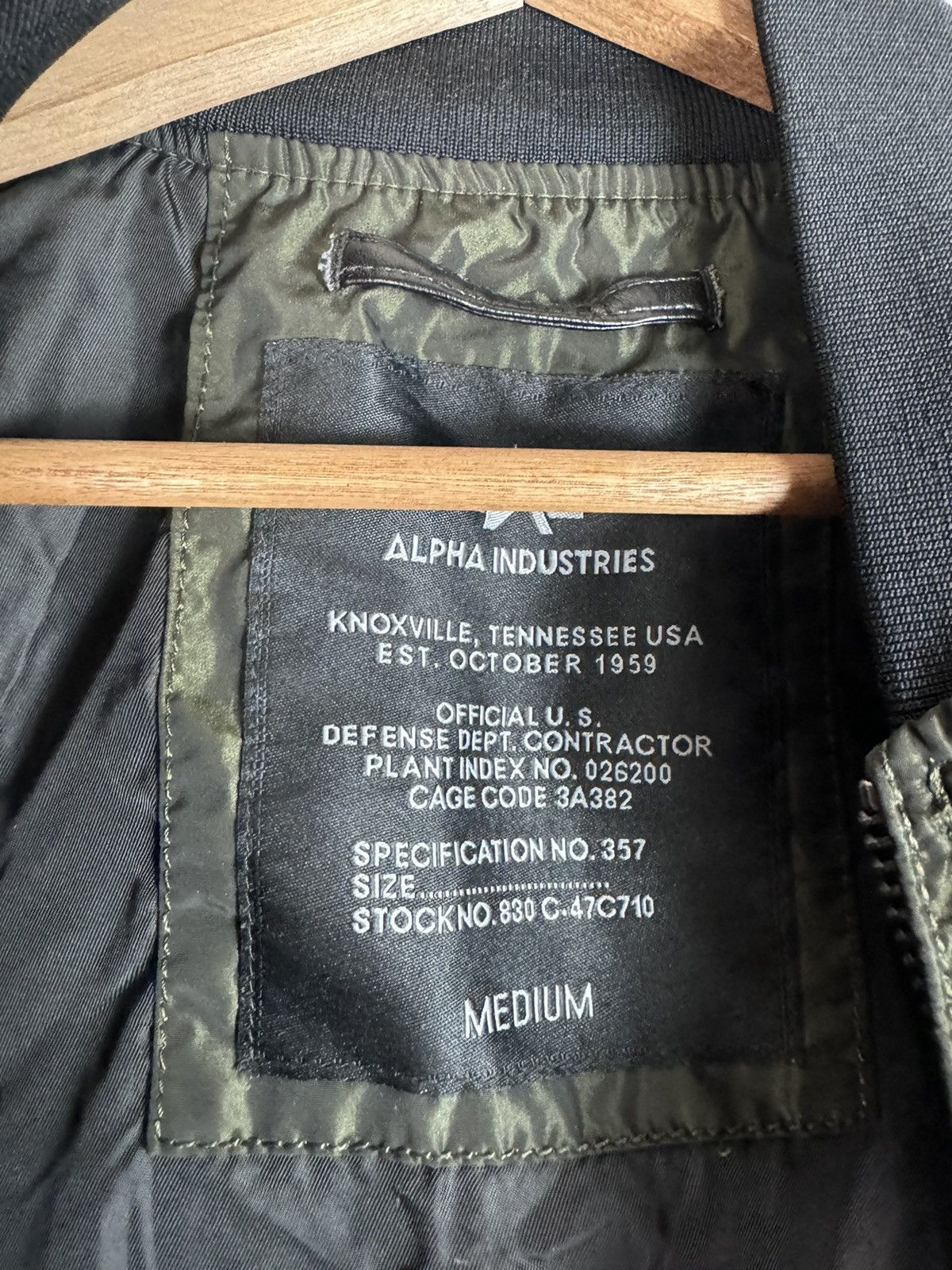 Alpha Industries VINTAGE ALPHA INDUSTRIES MA1 MAN INTERMEDIATE BOMBER JACKET Size US M / EU 48-50 / 2 - 3 Thumbnail