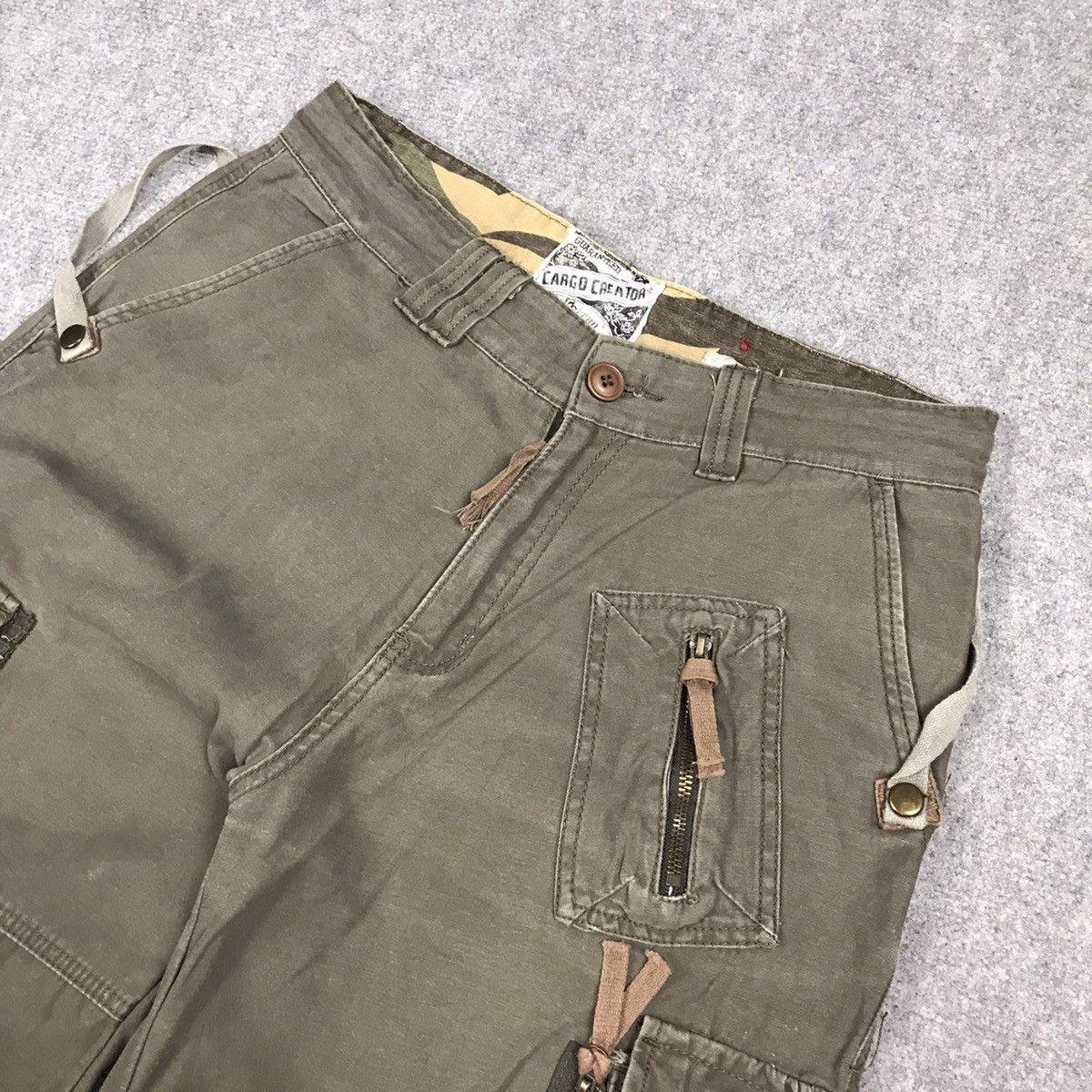 Japanese Brand × Vintage CARGO CREATOR CARGO POCKET TACTICAL BAGGY PANTS Size US 30 / EU 46 - 7 Thumbnail