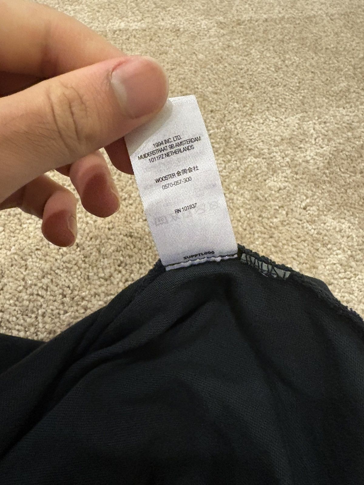 Supreme Supreme Arabic Logo Washed S/S Tee Black - Size L Size US L / EU 52-54 / 3 - 5 Thumbnail