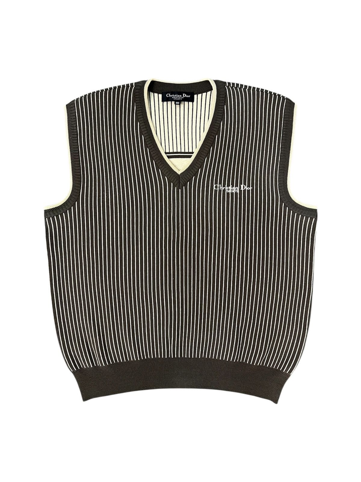 Christian Dior Monsieur Christian Dior Monsieur Sports 90s Knitwear Vest Size US L / EU 52-54 / 3 - 2 Thumbnail