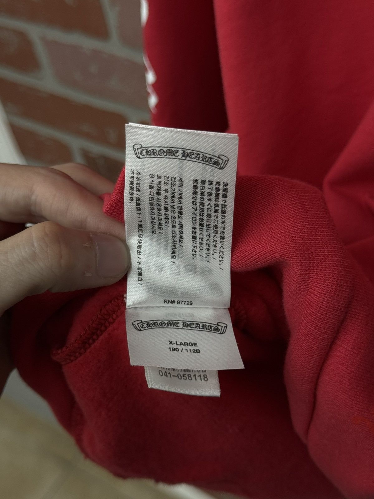 Chrome Hearts Chrome Hearts Red Stencil Web Hoodie Size XL (NEW) Size US XL / EU 56 / 4 - 14 Thumbnail