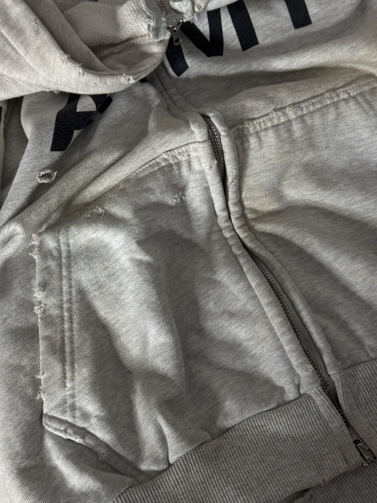 PROJECT G/R ✅ Project G/R Army Washed Grey Zip Hoodie Dirty Distressed 1 Size US M / EU 48-50 / 2 - 9 Thumbnail