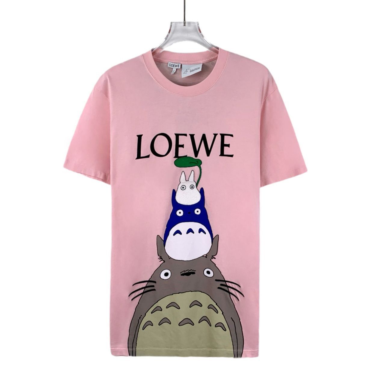 Loewe Loewe X Totoro Collaboration Pink Cotton Graphic Short-Sleev Size S / US 4 / IT 40 - 1 Thumbnail