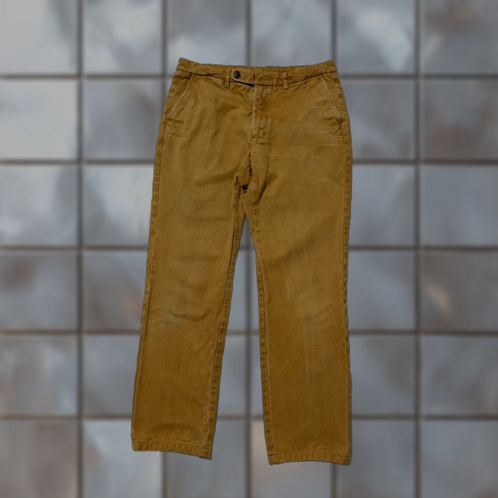 Vintage Spier & Mackay Slim Fit Premium Cotton Canvas Chino Khaki Pants Sz. 34 Men Regular 34 Khaki Chino Pants Slim Fit Cotton Canvas Inseam 30 Mens Size US 34 / EU 50 - 1 Thumbnail