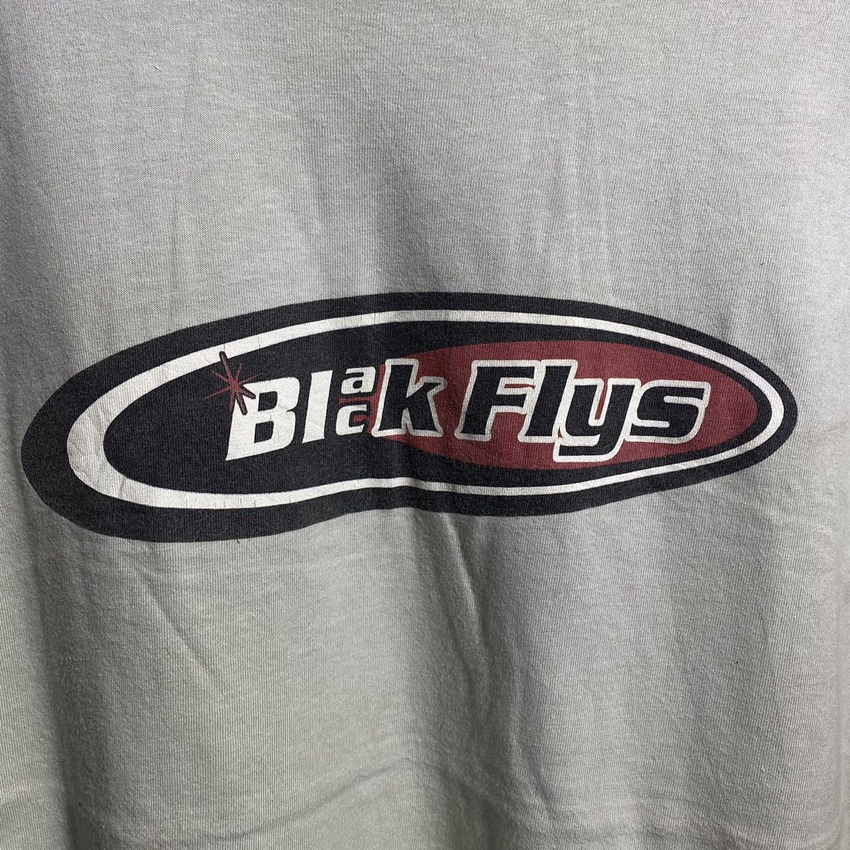 Vintage 00’S Black Flys Tshirt Size US L / EU 52-54 / 3 - 3 Thumbnail