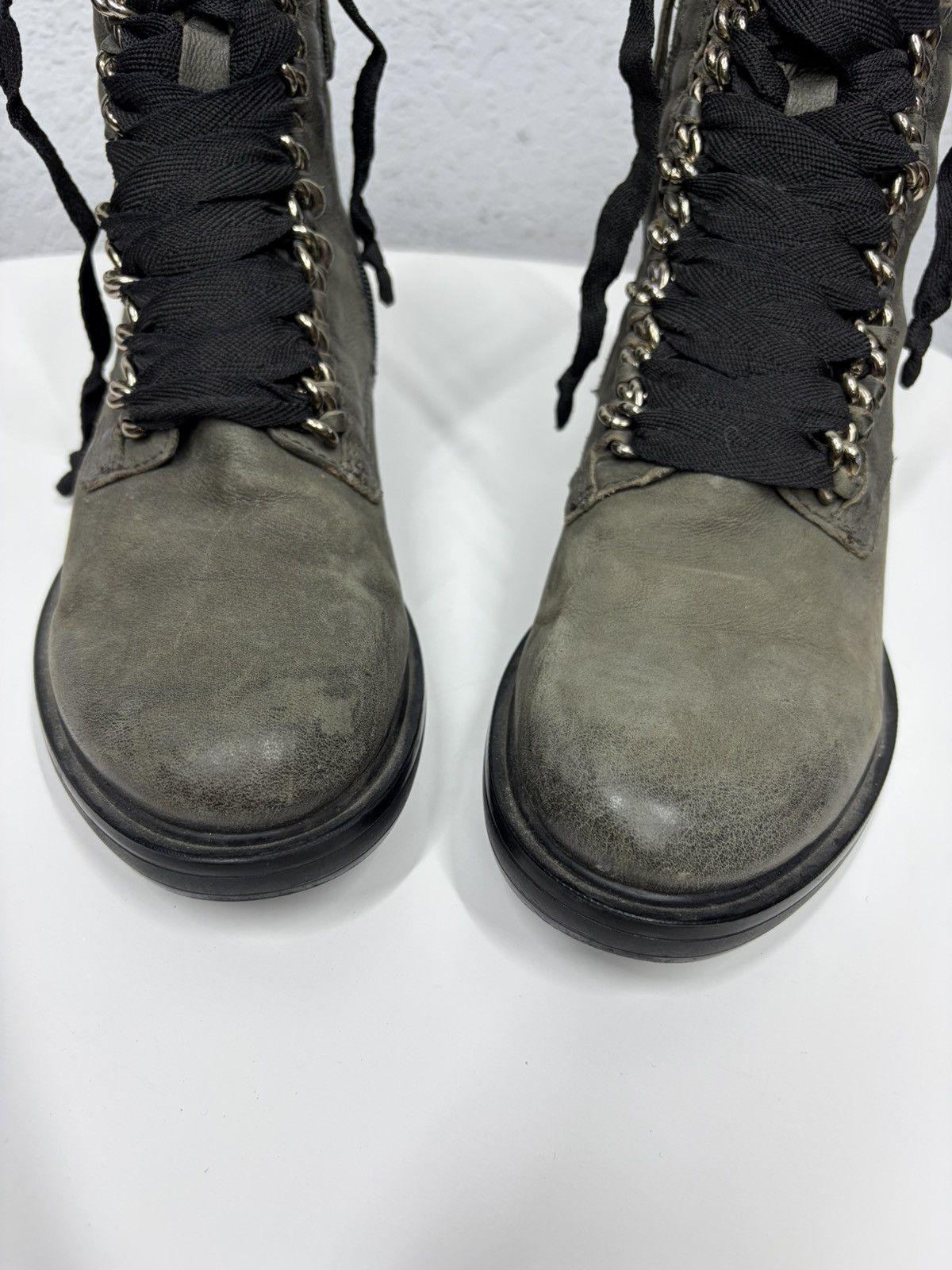 If Six Was Nine AS 98 Vibe Artisan y2k Leather Side Zip Ankle Biker Boots Size US 8 / EU 41 - 6 Thumbnail