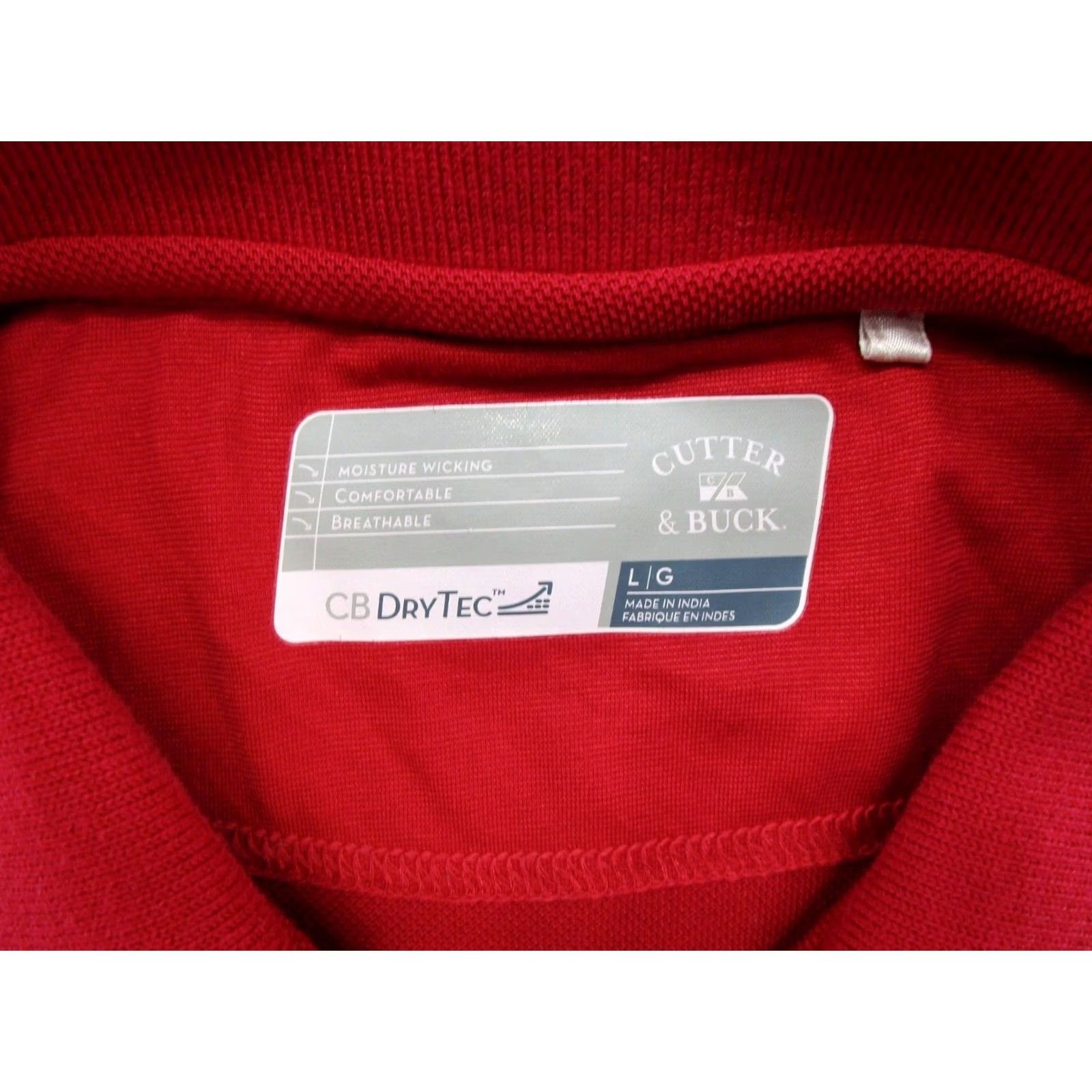 Cutter & Buck Cutter & Buck Men's Stanford University Golf Polo Shirt Size L Red Dry Tec Sports University Championship Polo Size US L / EU 52-54 / 3 - 3 Thumbnail