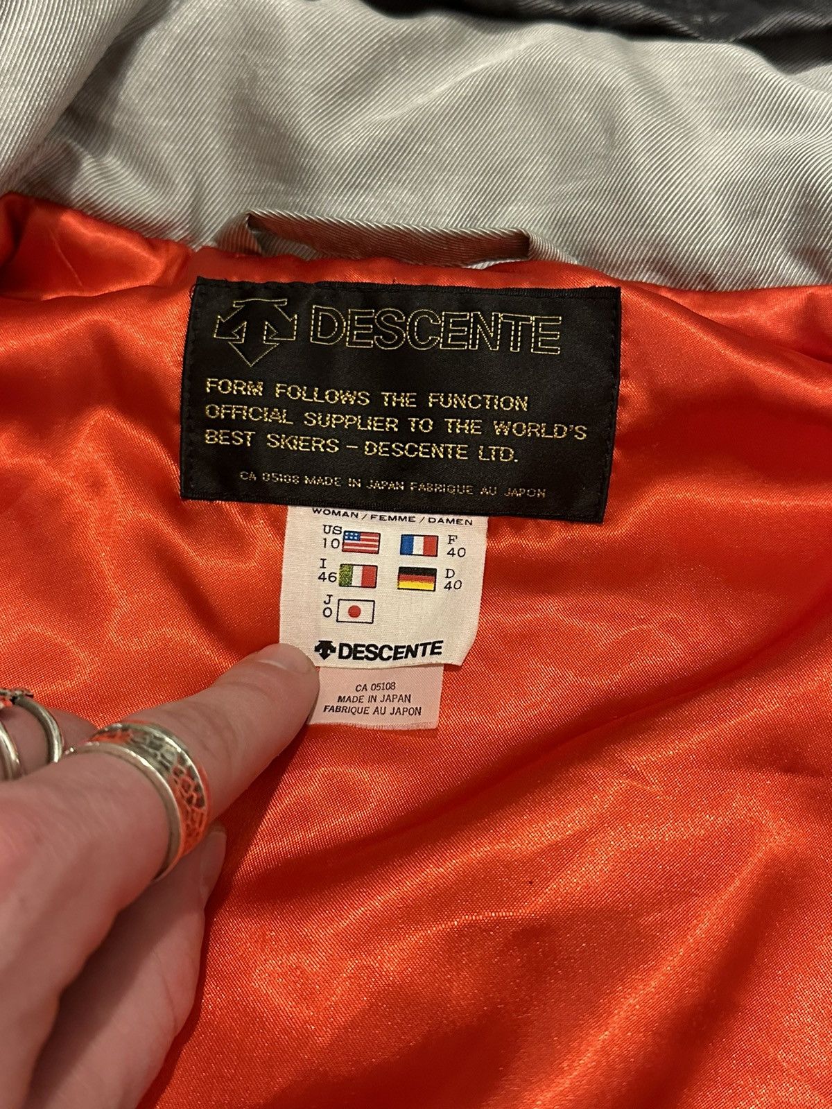 Descente Vintage 80s Descente Ski Snowboarding Bomber Jacket Size US S / EU 44-46 / 1 - 4 Thumbnail